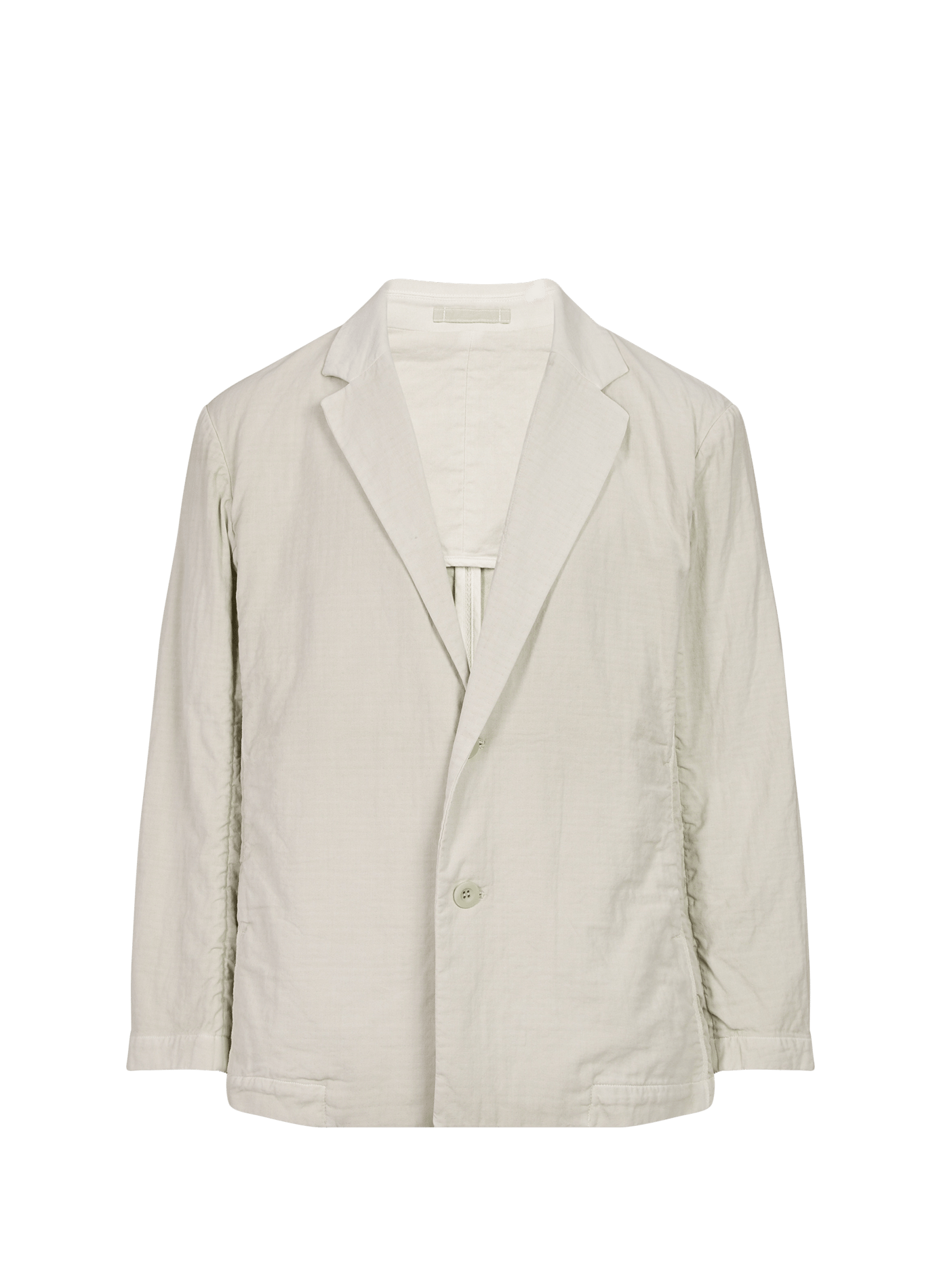 Blazer droit en coton double face ISSEY MIYAKE Beige