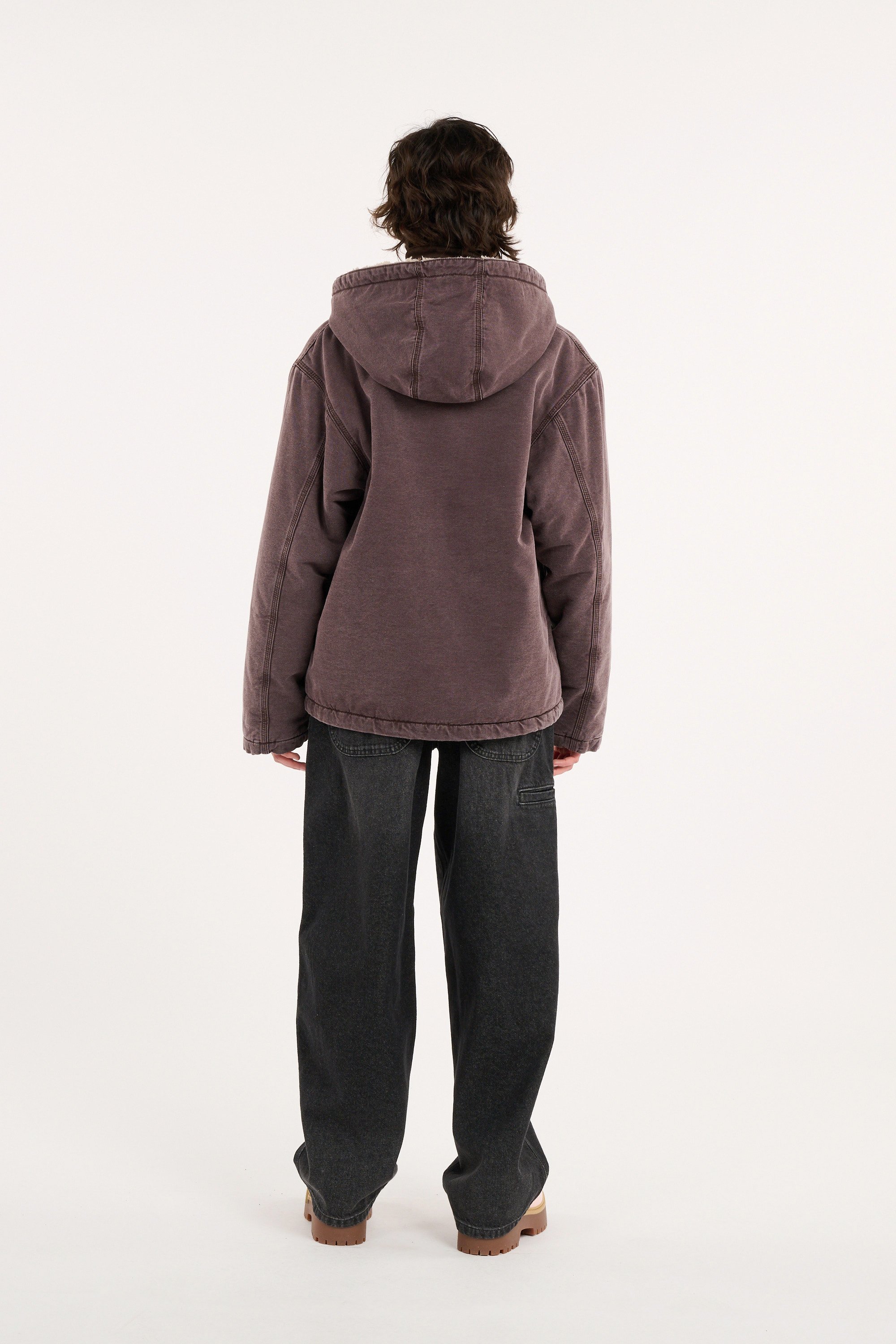 Veste w' hooded mitch jacket CARHARTT WIP Marron