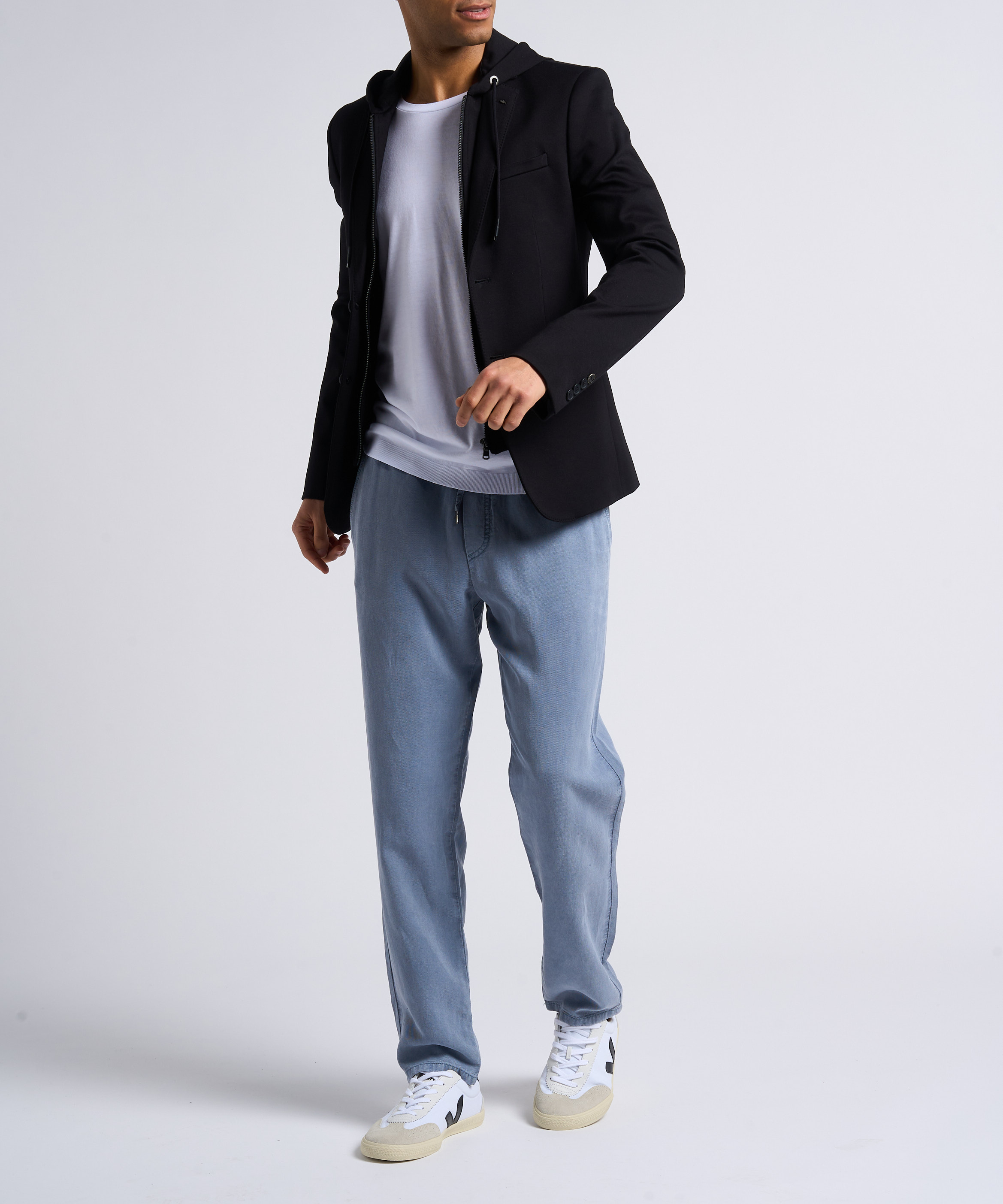 Veste col classique à capuche IKKS Noir
