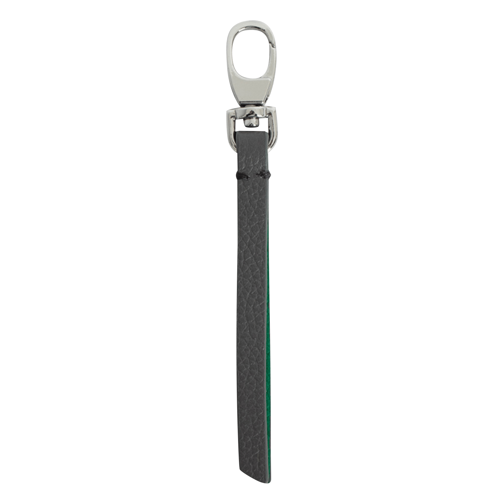 Porte-clés en cuir keyring ZADIG&VOLTAIRE Gris