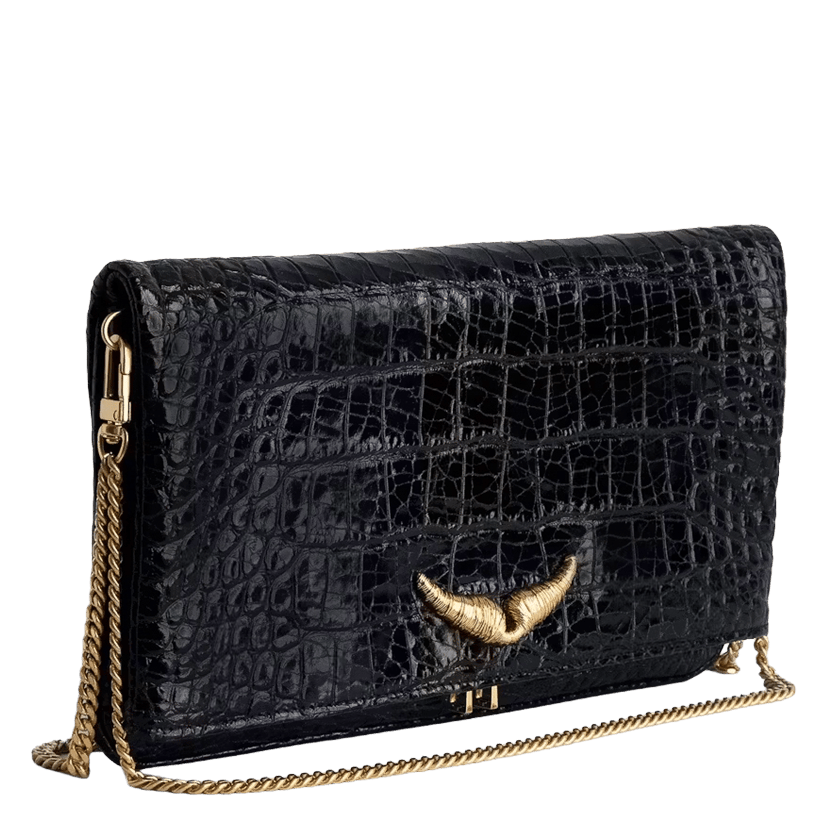 Pochette de soirée en cuir rock eternal | Noir ZADIG&VOLTAIRE Femme