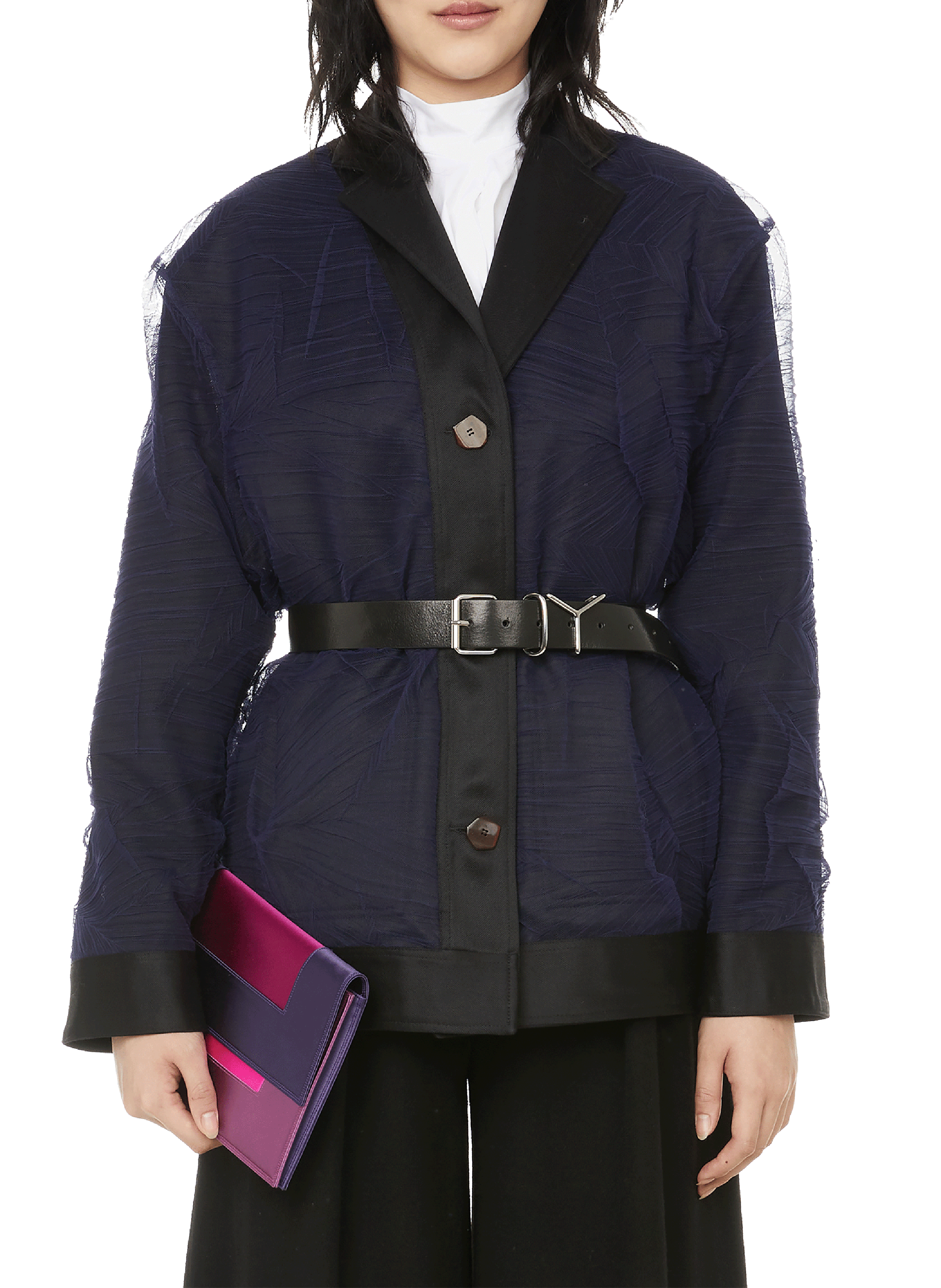 Chaqueta reversible de lana | Negro VICTORIA/TOMAS Mujer