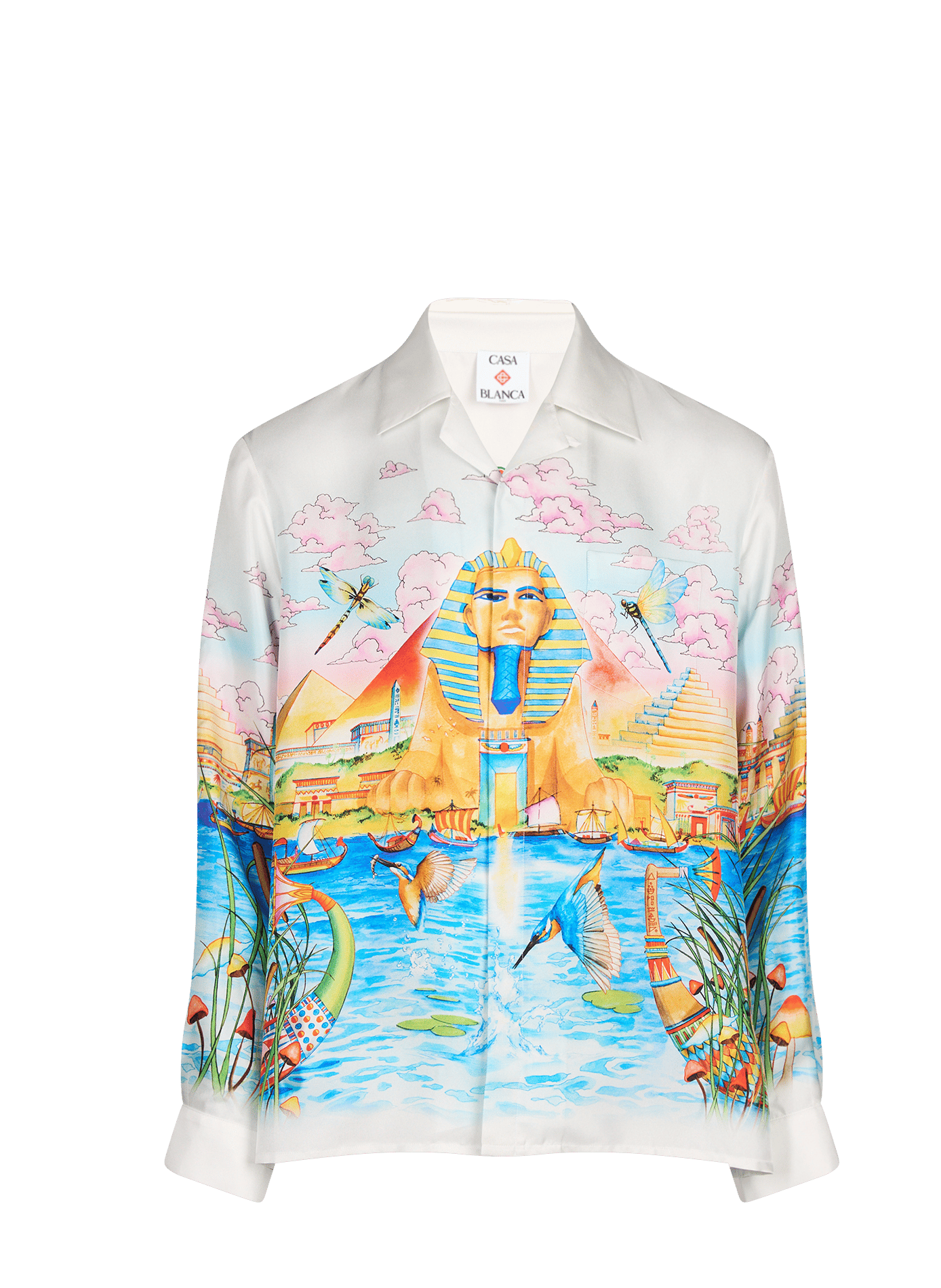 Oversize Seidenbluse in fließendem Stil CASABLANCA PARIS Mehrfarbig