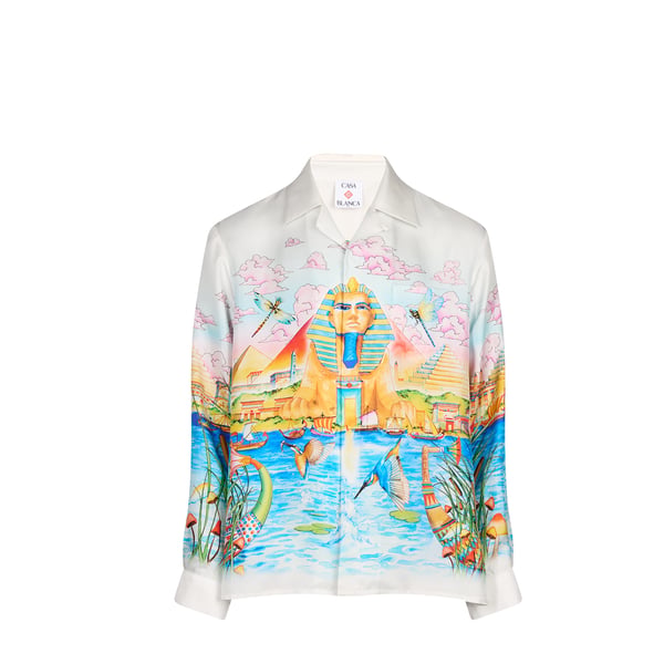Chemise fluide oversize en soie Chemise fluide oversize en soie