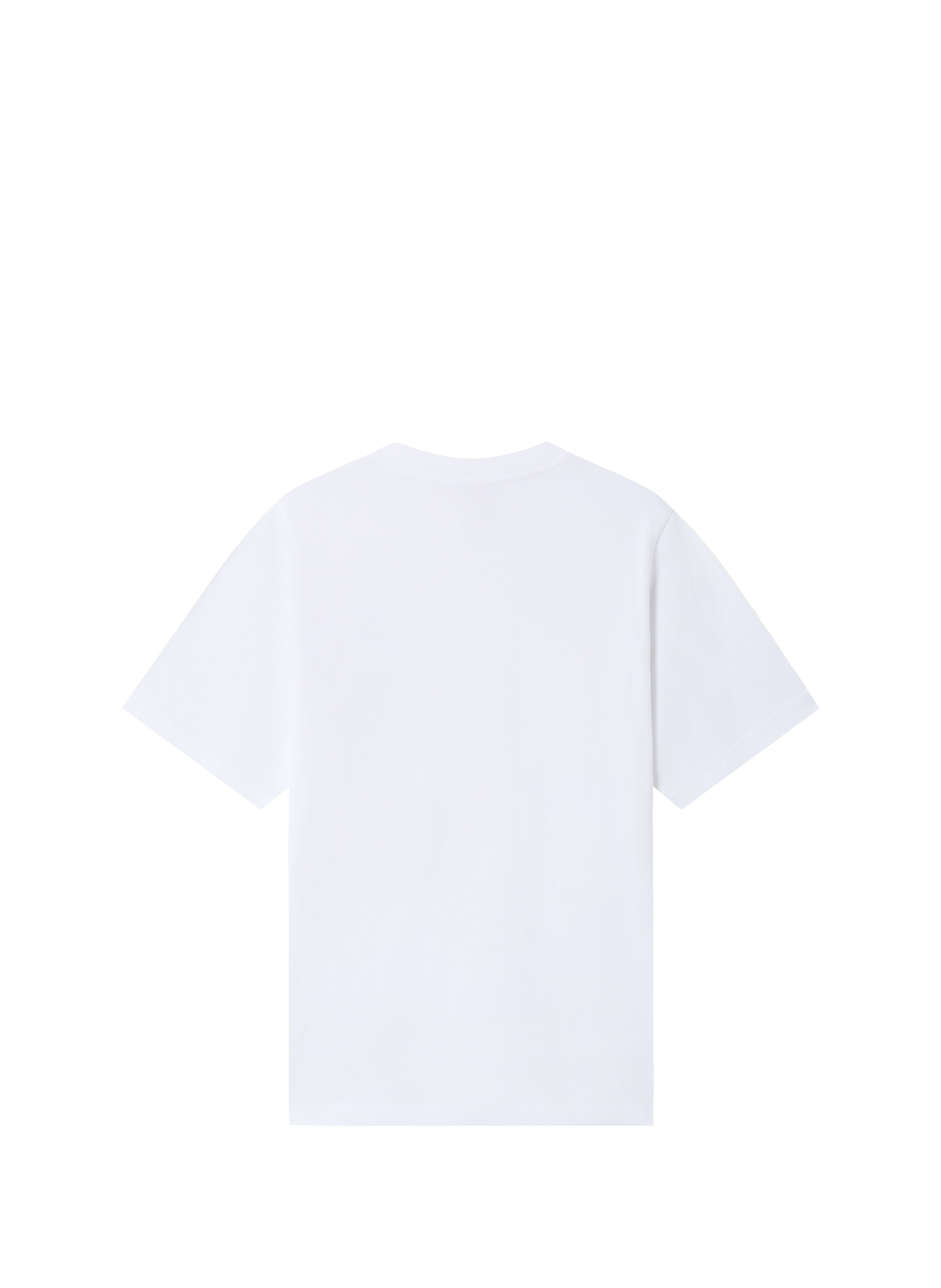 Gerader T-Shirt mit Baumwollmuster CASABLANCA PARIS Weiss