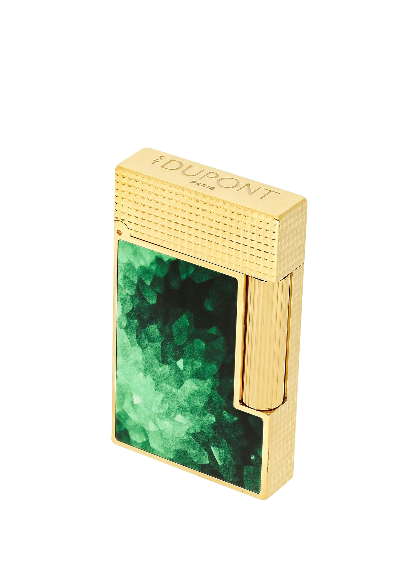 Lackierter Feuerzeugstoff 2 Geode S.T. DUPONT Grun