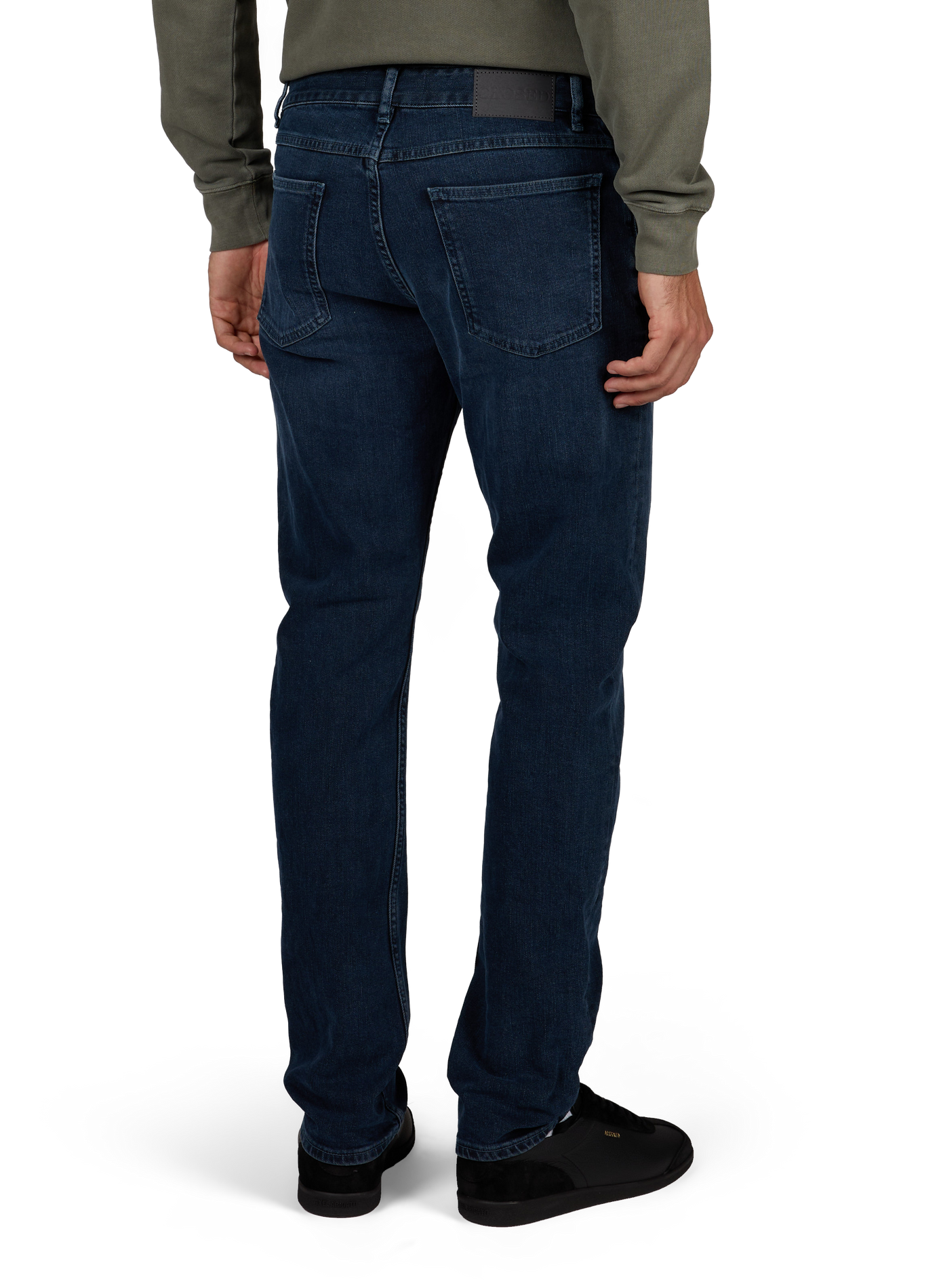 Jeans slim en coton mélangé CLOSED Bleu