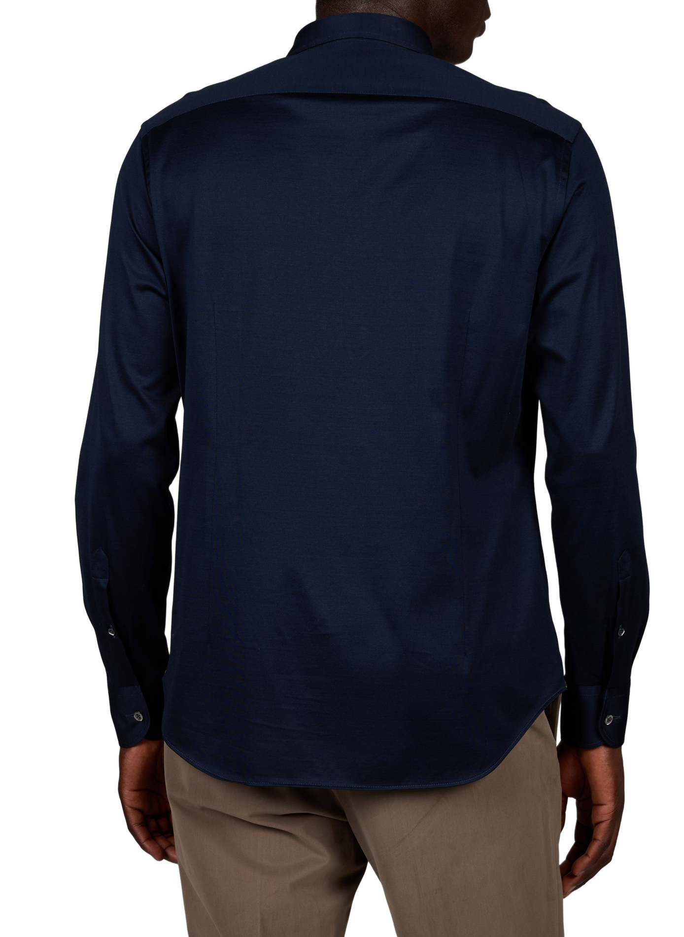 Slim-fit cotton shirt CORNELIANI Blue