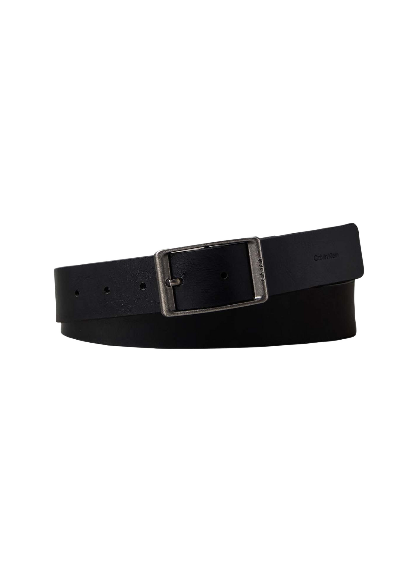 Ceinture à boucle en cuir CALVIN KLEIN Noir