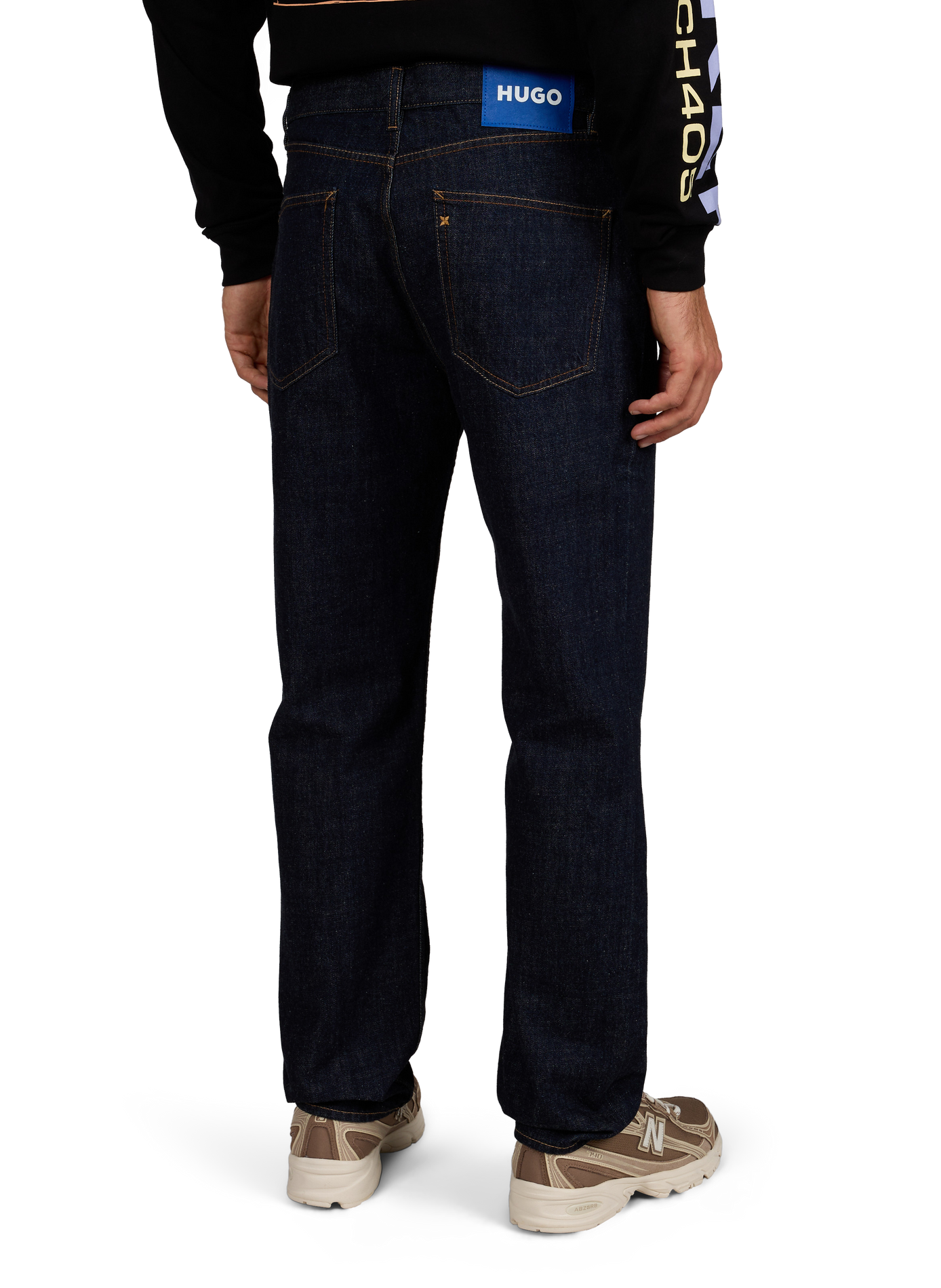 Jonah raw denim jeans in cotton HUGO BLUE Blue