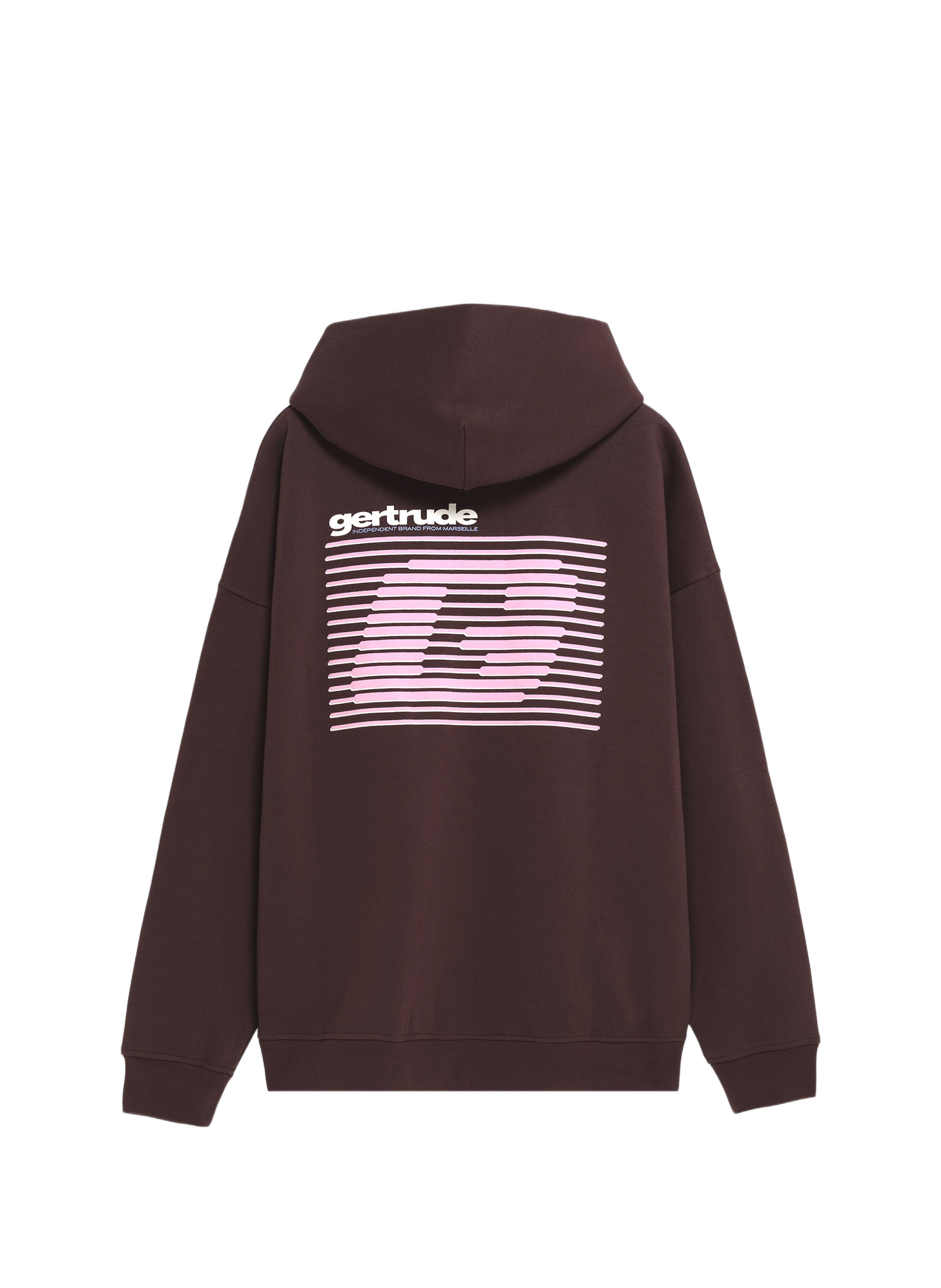Regular-fit Titusstripe zip-up hoodie in a cotton blend GERTRUDE Red