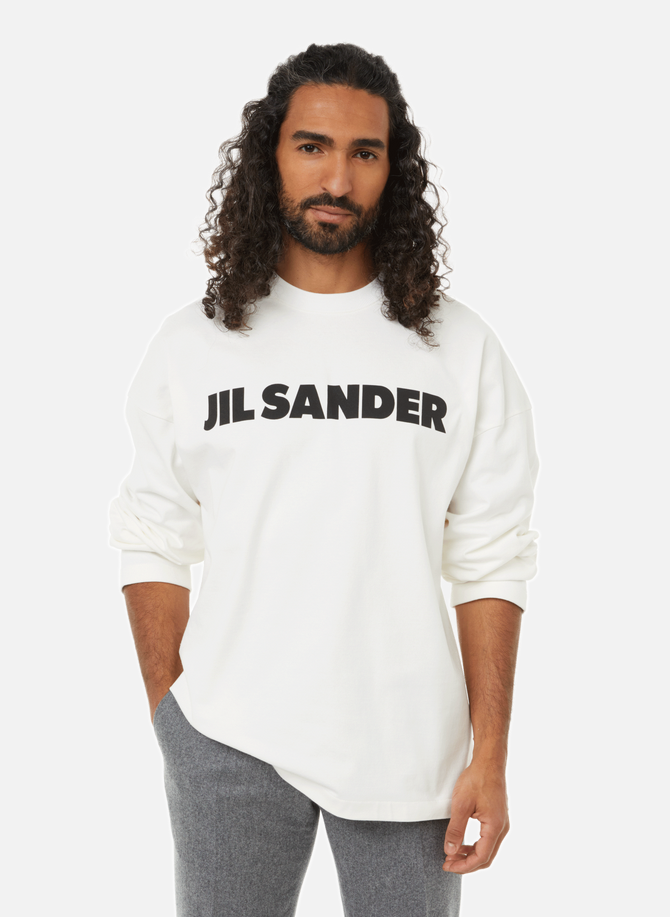 Logo cotton sweatshirt  JIL SANDER