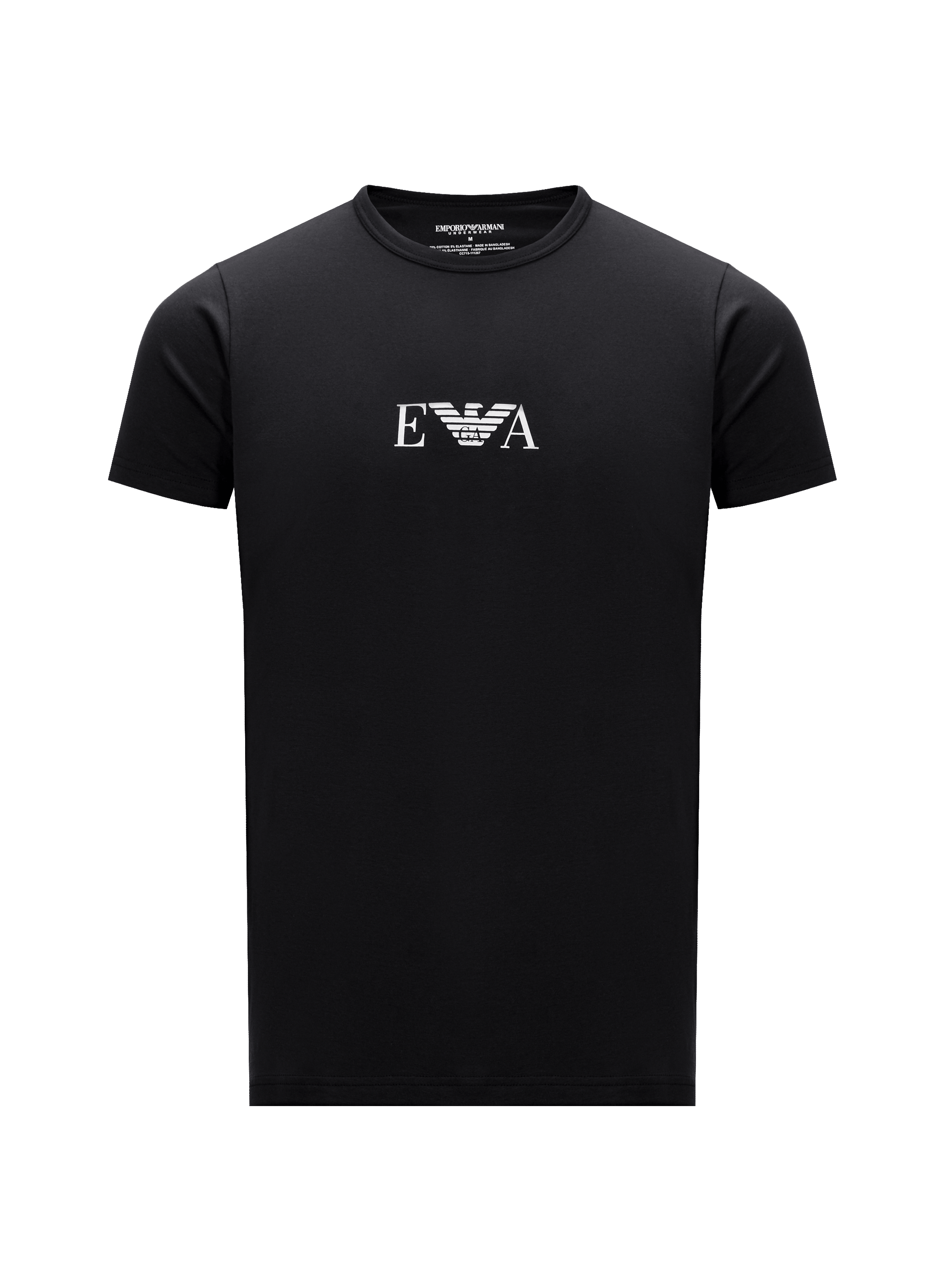 Pack of two cotton T-shirts  EMPORIO ARMANI Black