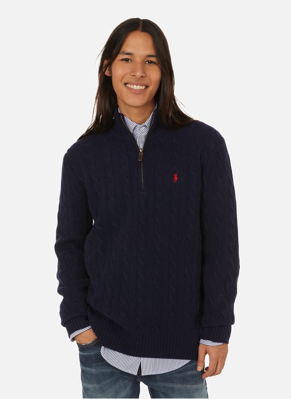 Pull en laine et cachemire Bleu by POLO RALPH LAUREN POLO RALPH LAUREN Pull en laine et cachemire Bleu