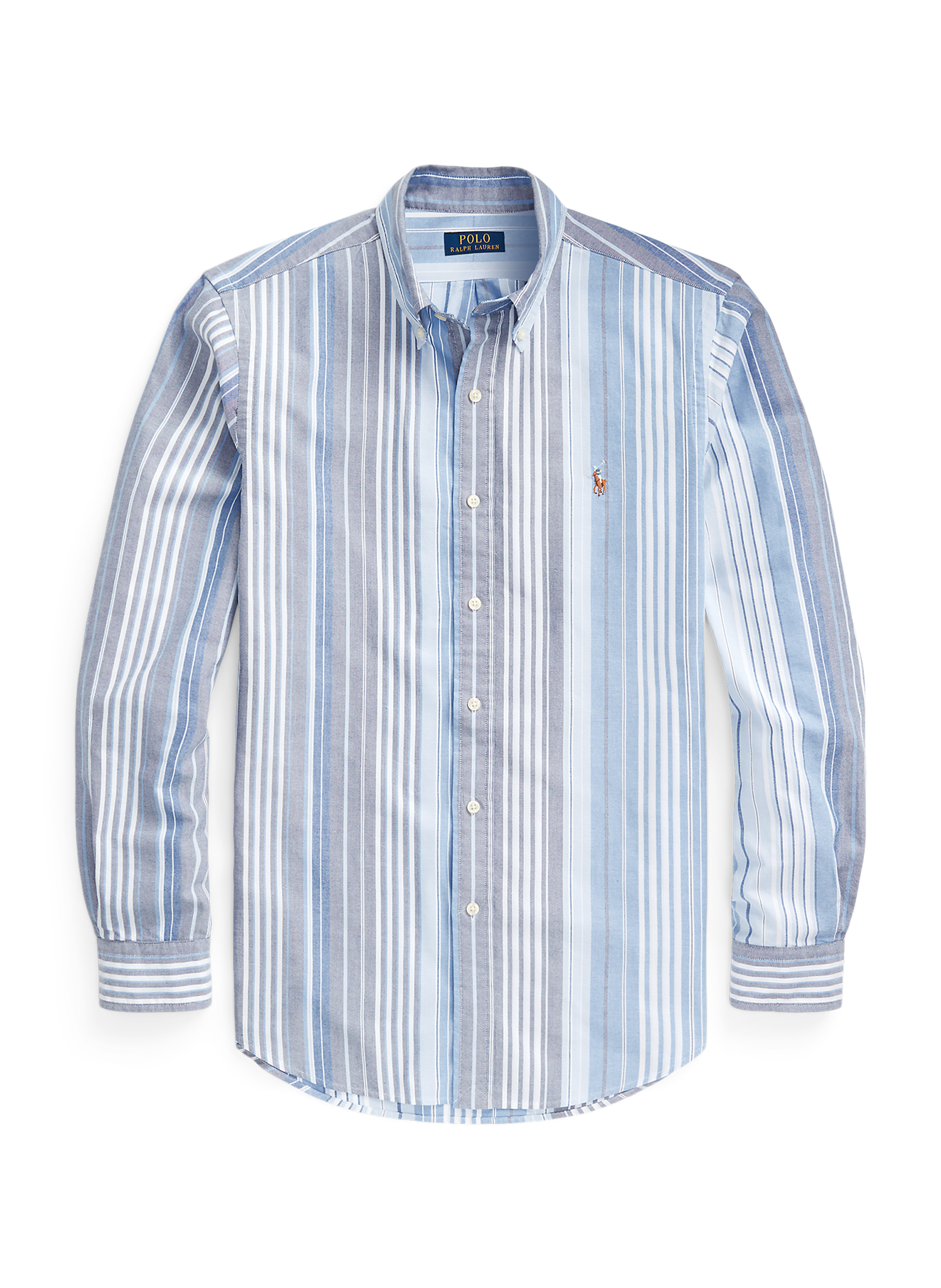 POLO RALPH LAUREN Chemise à rayures en coton  Bleu