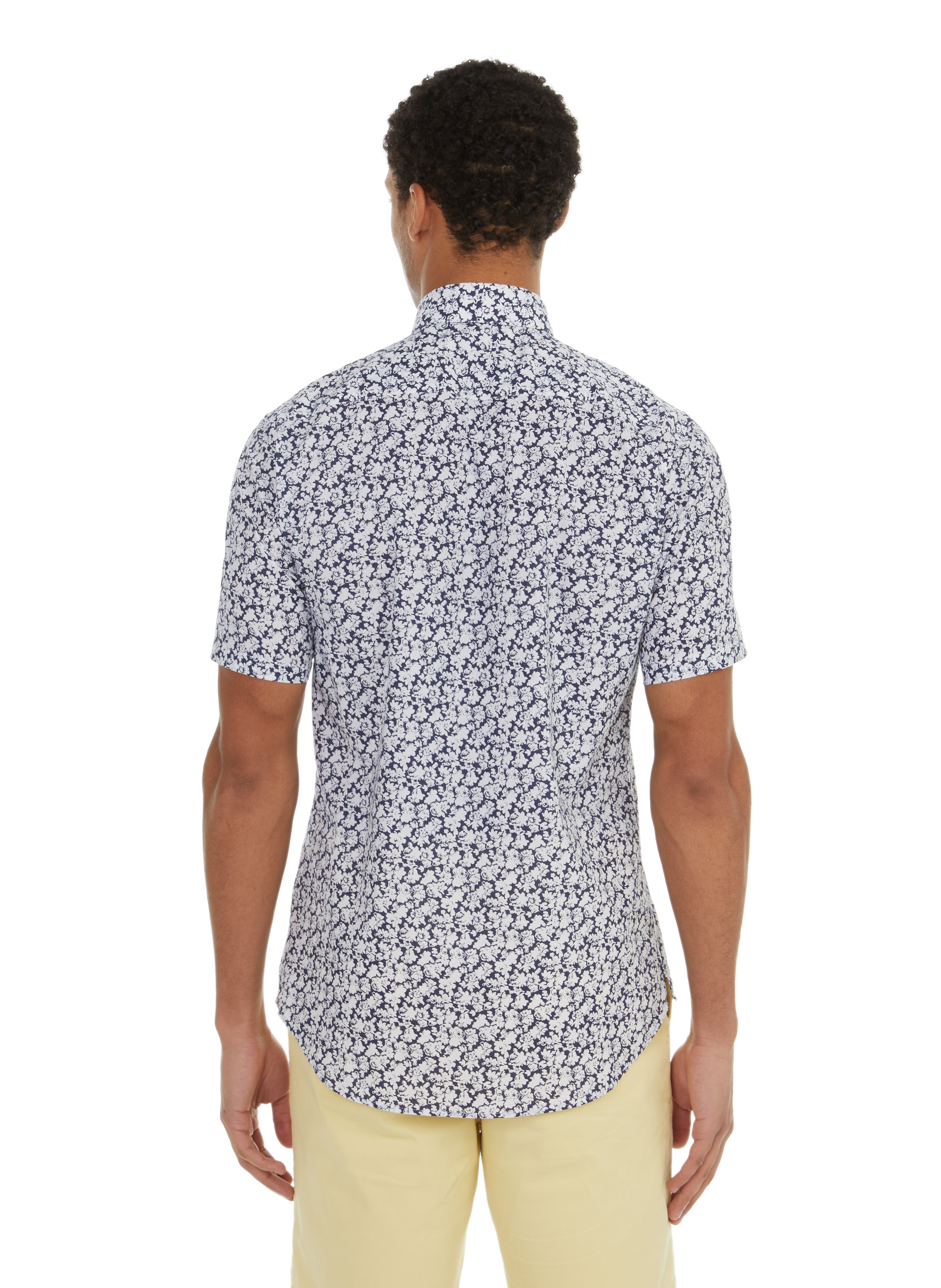 Short-sleeve printed Shirt  AU PRINTEMPS PARIS Blue