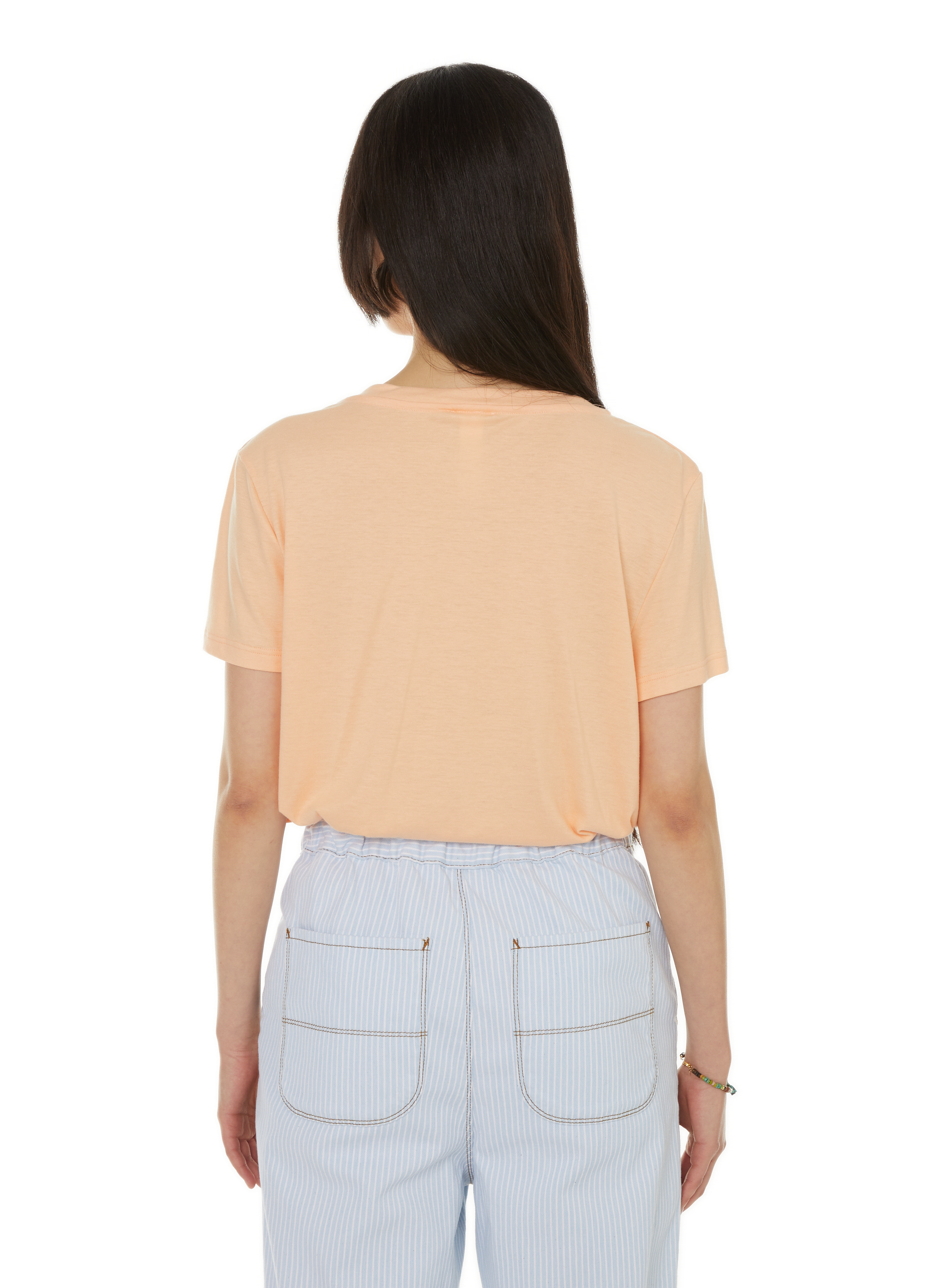 Cotton blend T-shirt  HANRO Orange