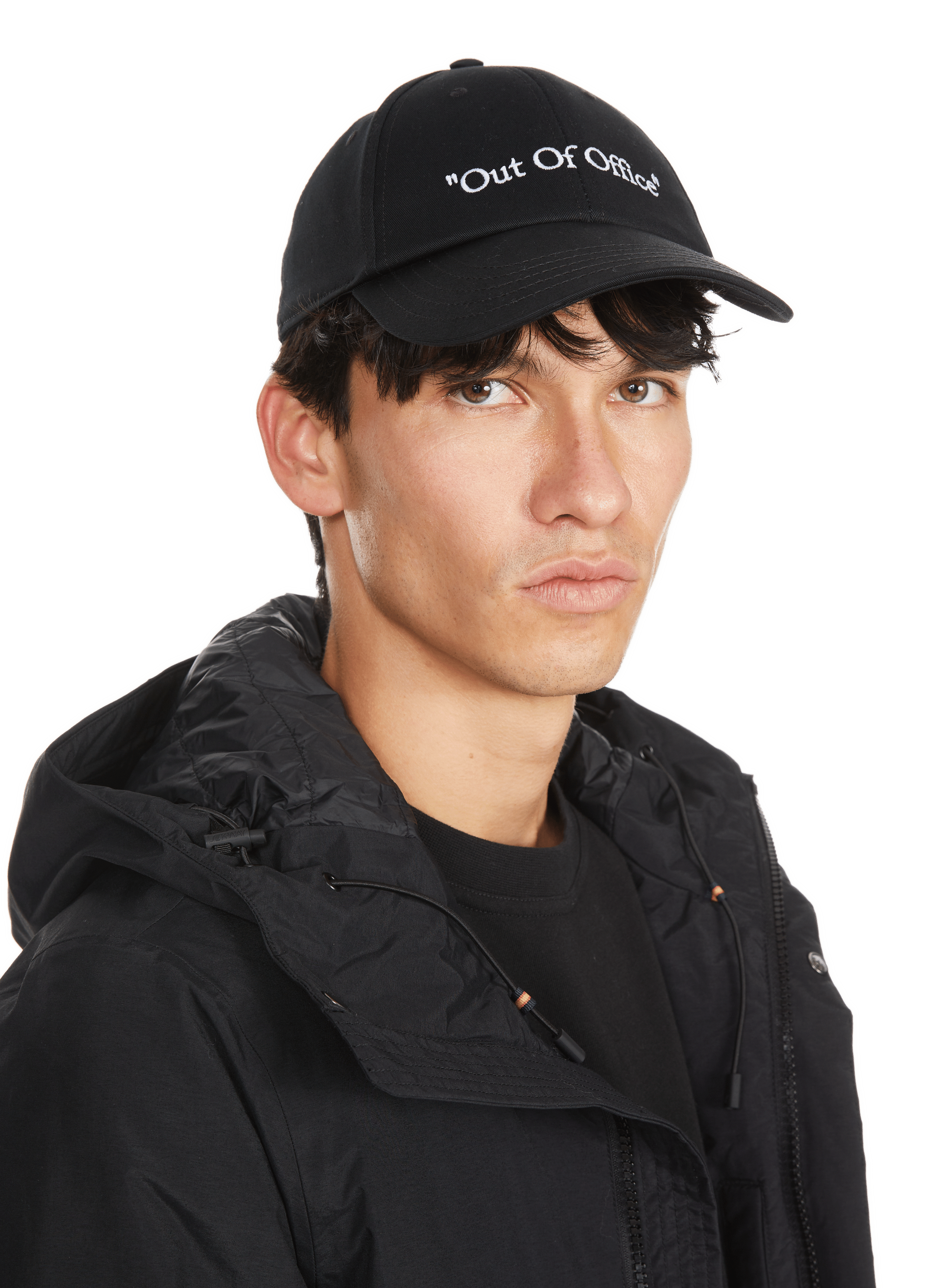 Mid-length nylon parka K-WAY Black