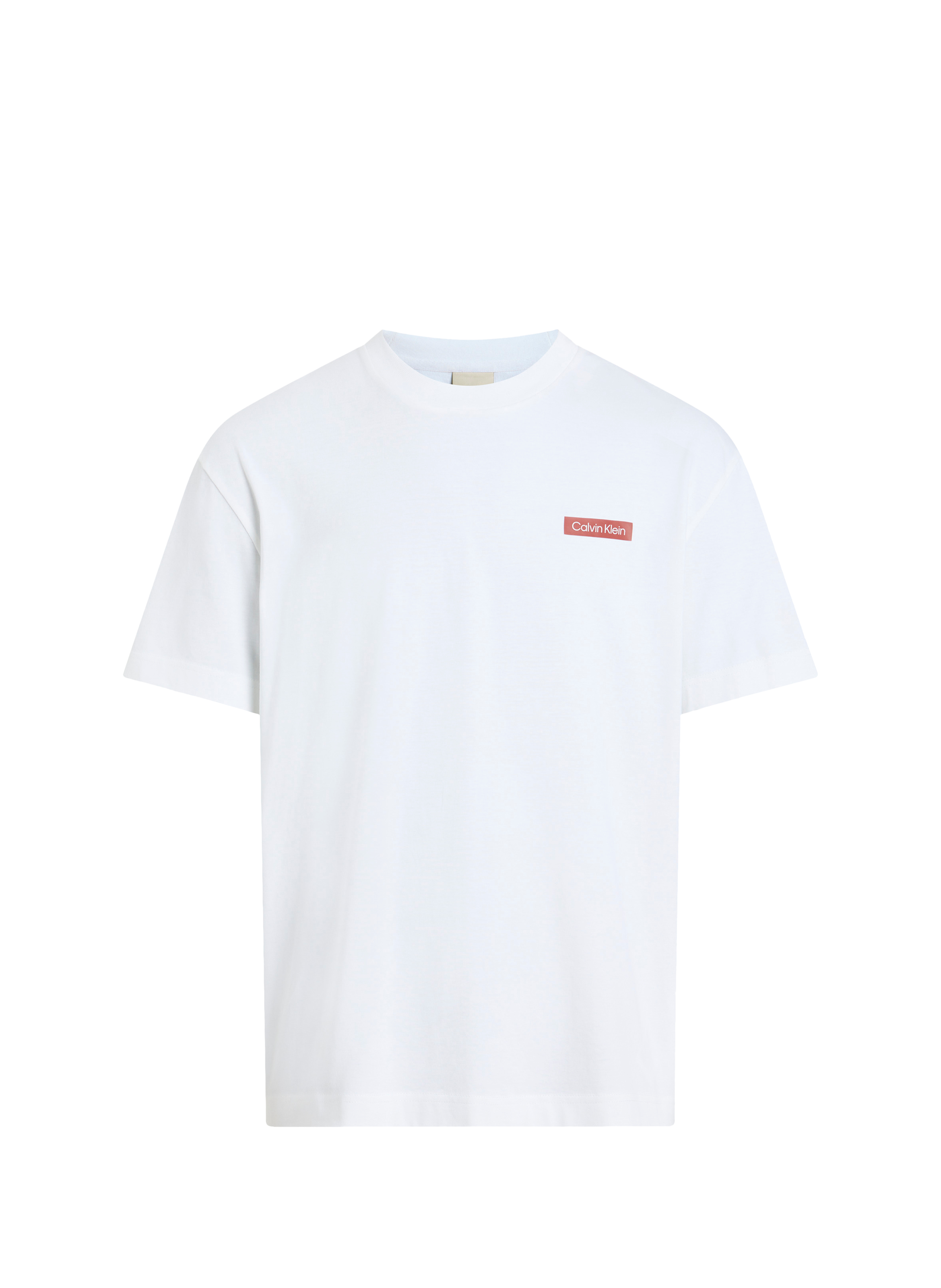 T-shirt imprimé en coton CALVIN KLEIN Blanc