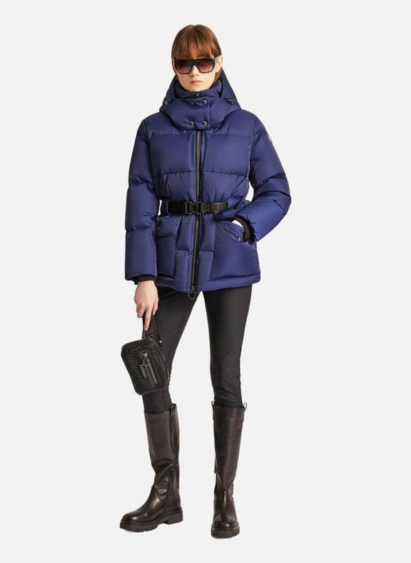 Manteau oria col montant coupe oversize Bleu by FUSALP FUSALP Manteau oria col montant coupe oversize Bleu