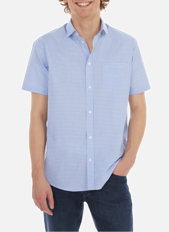 Long-sleeve cotton Shirt Blue by AU PRINTEMPS PARIS AU PRINTEMPS PARIS Long-sleeve cotton Shirt Blue