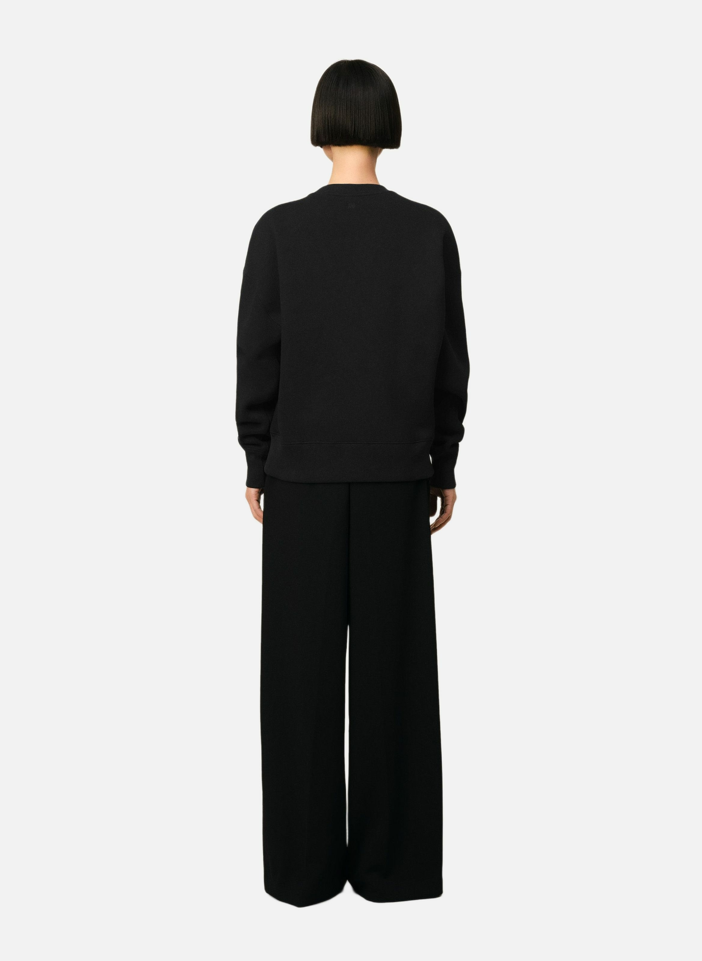 Sweatshirt ami de coeur unisexe AMI PARIS Noir