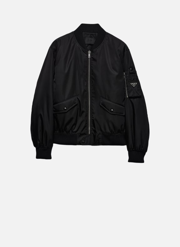 Bomber en re-nylon Noir by PRADA PRADA Bomber en re-nylon Noir