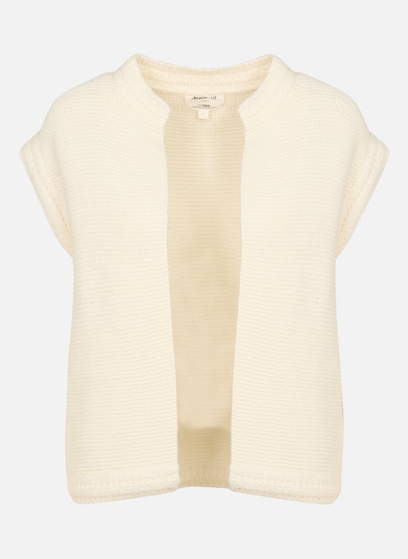 Gilet sans manches en coton mélangé sonny Beige by MAISON 123 MAISON 123 Gilet sans manches en coton mélangé sonny Beige