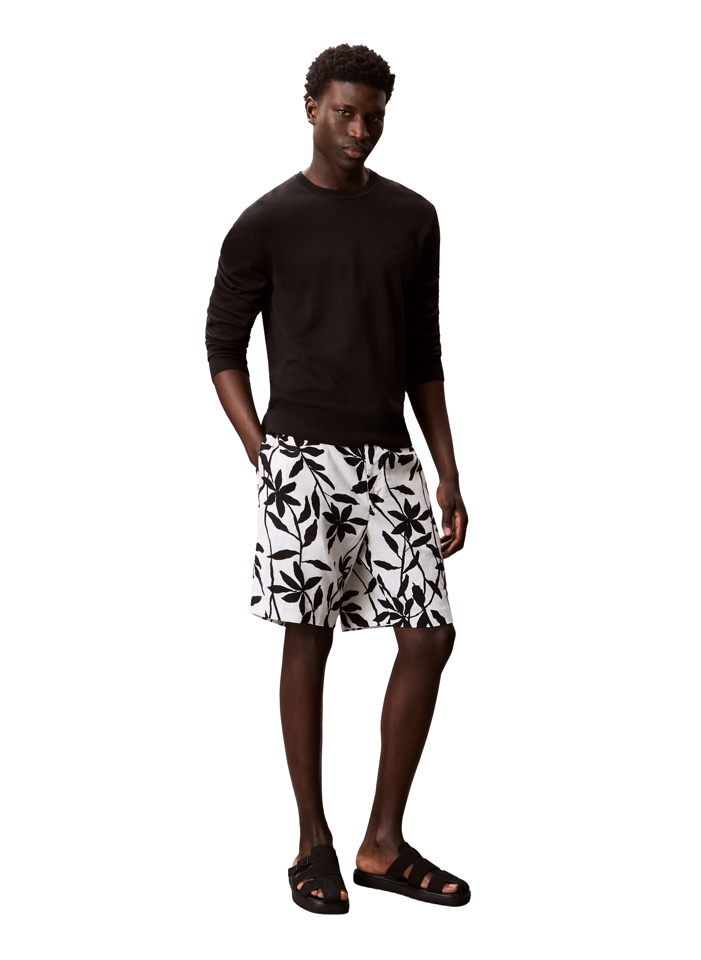 Patterned shorts CALVIN KLEIN White