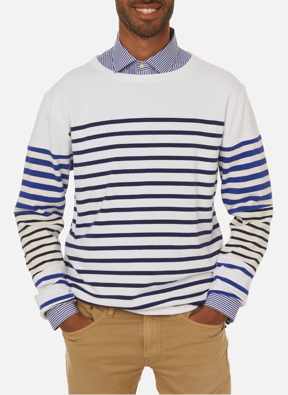 Pull marinière Blanc by POLO RALPH LAUREN POLO RALPH LAUREN Pull marinière Blanc