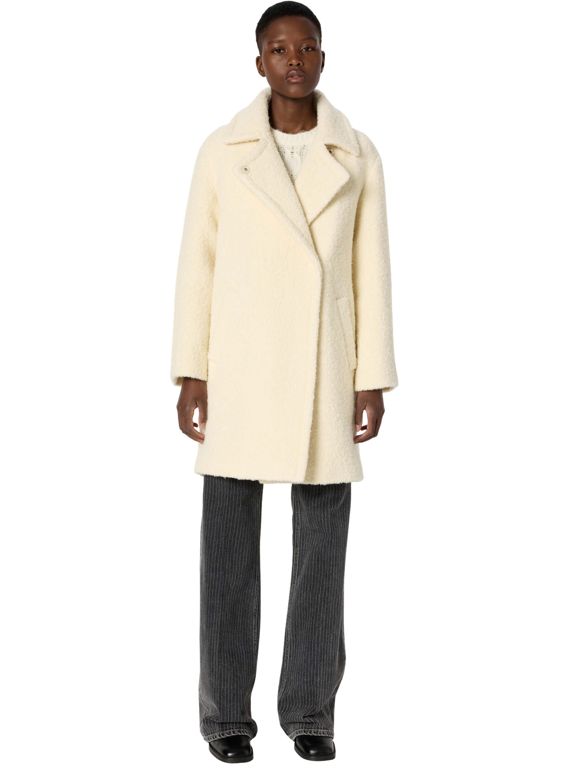 Manteau ample en laine bouclette - maiwenn GERARD DAREL Beige