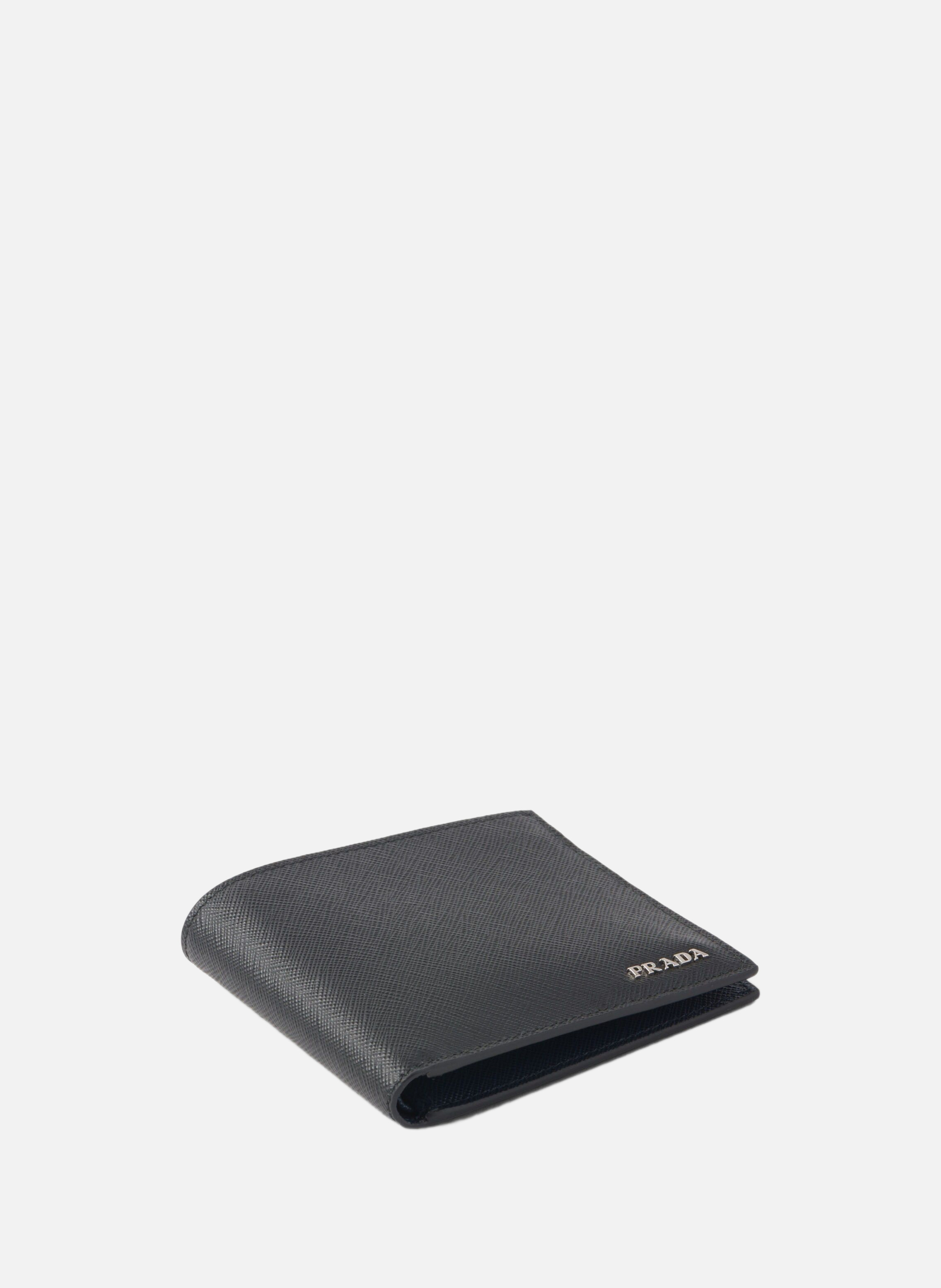 Portefeuille en cuir PRADA Noir