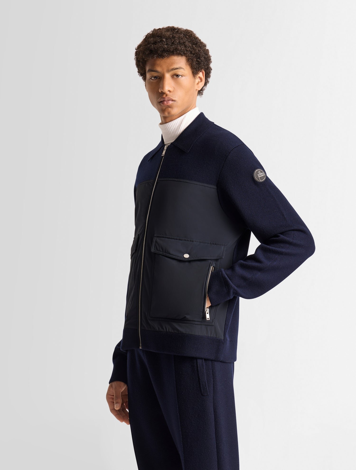 Veste eptona col tailleur coupe regular FUSALP Bleu