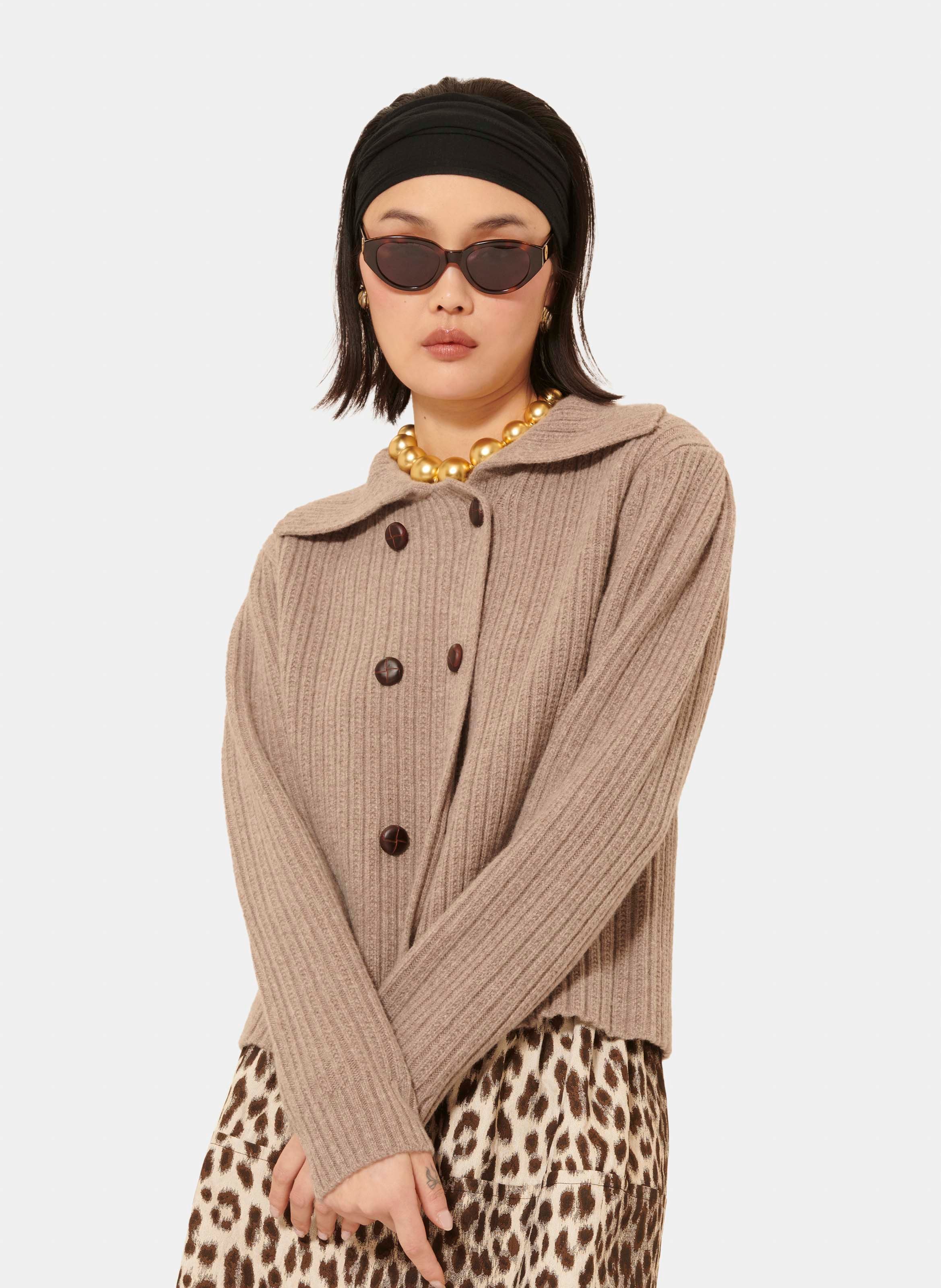 Gilet goldie TARA JARMON Marron