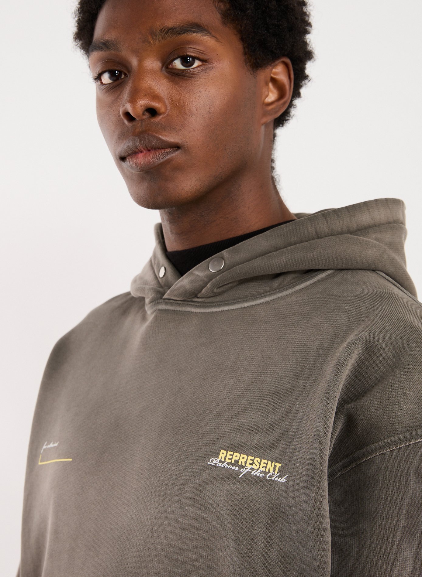 Cotton hooded sweatshirt REPRESENT Green