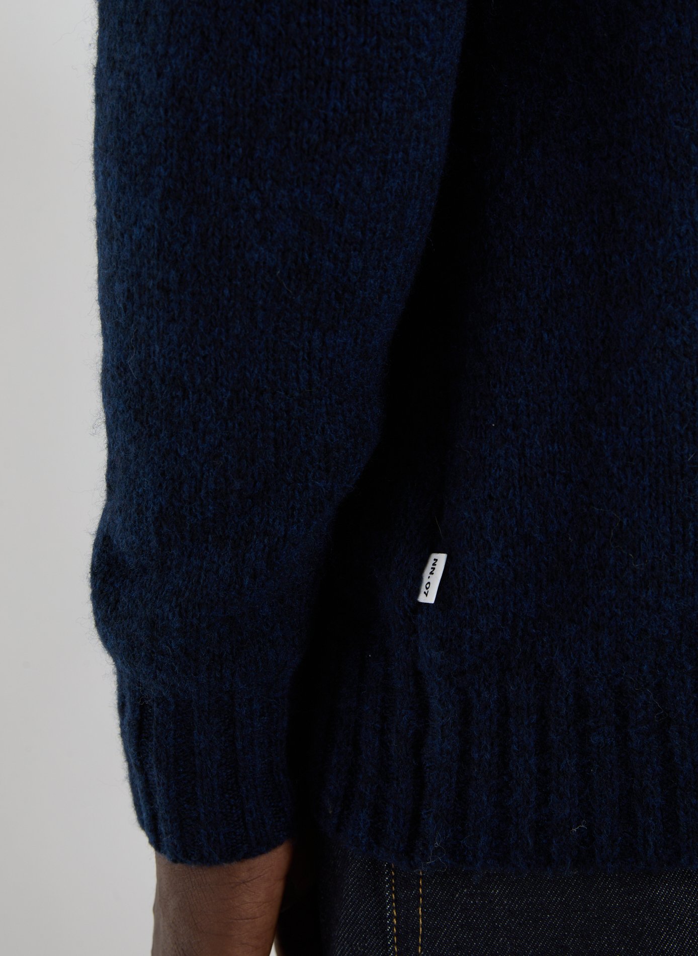 Mixed wool cardigan NN.07 Blue