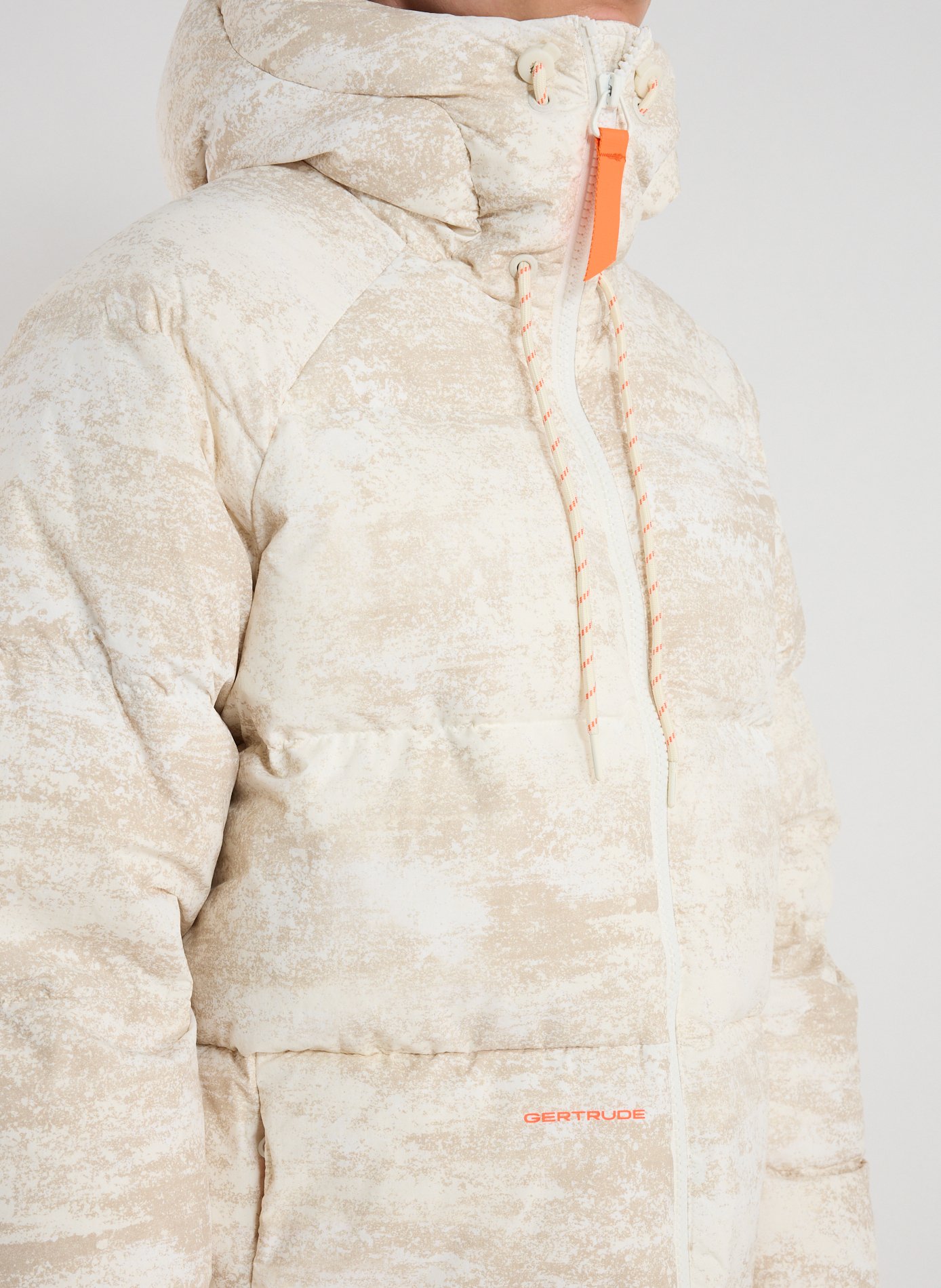 Hooded padded jacket GERTRUDE ET GASTON White