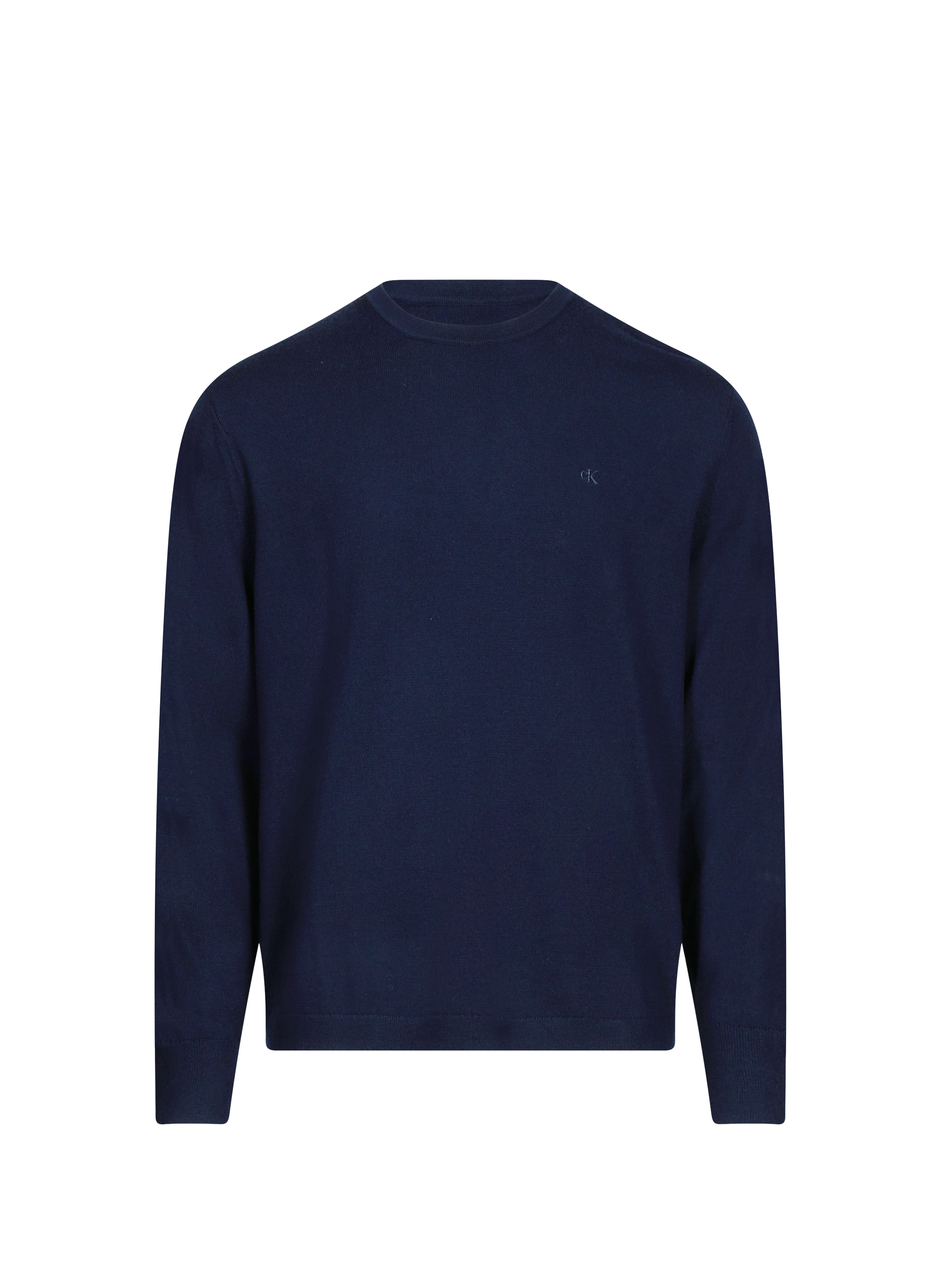 Pull en laine mérinos CALVIN KLEIN Bleu