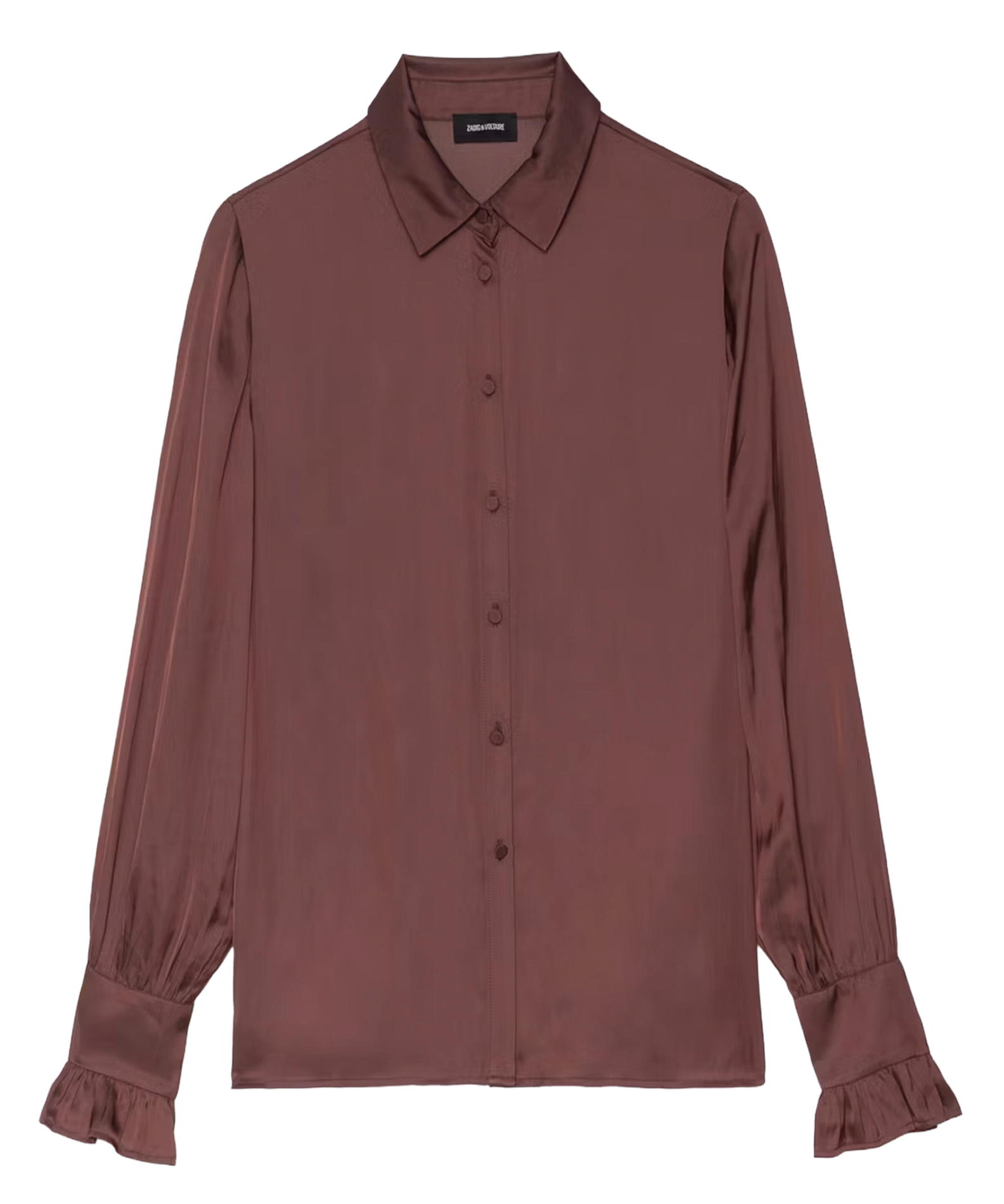 Chemise droite satinée thely ZADIG&VOLTAIRE Violet