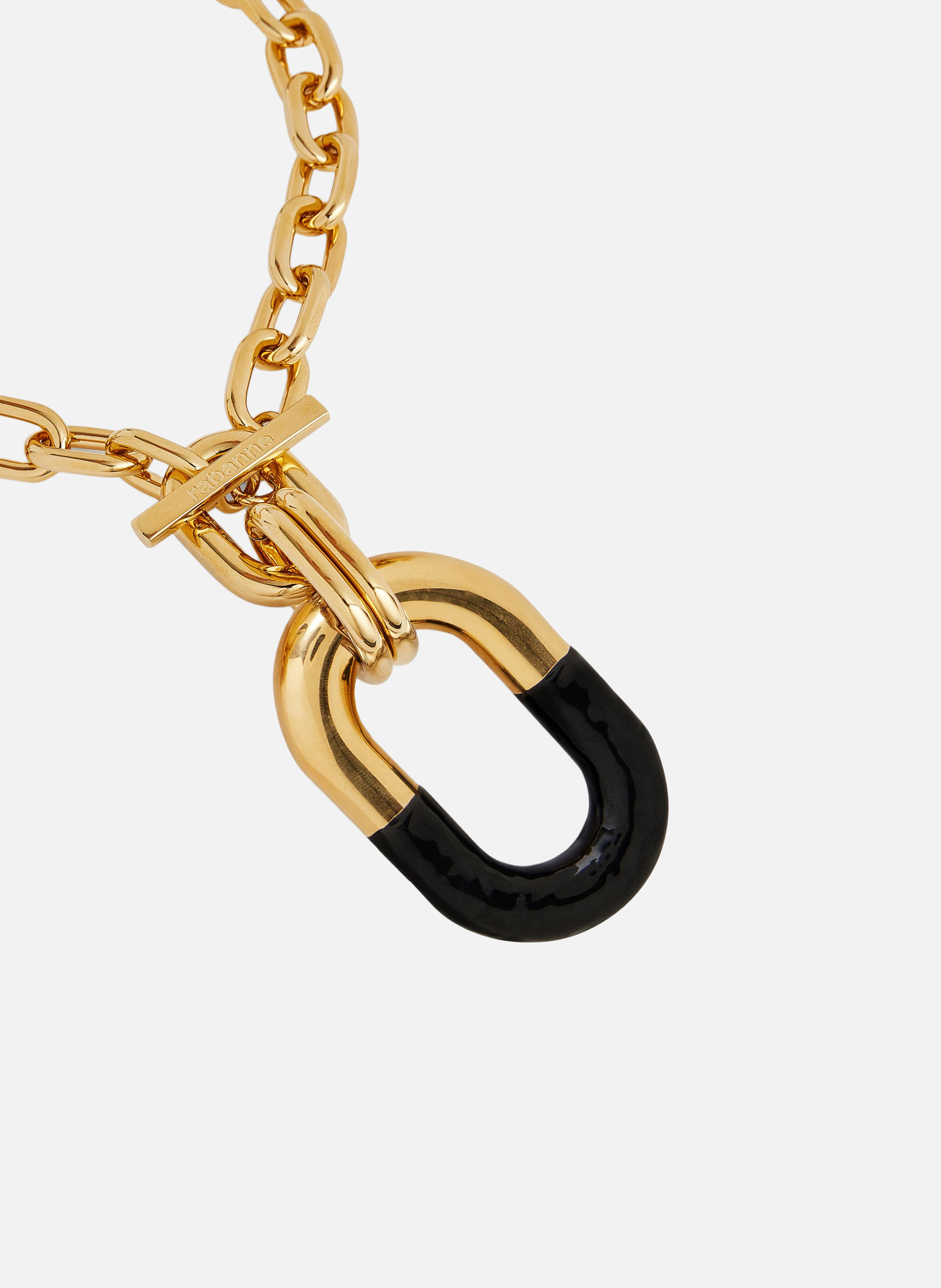 Collier xl link RABANNE Doré