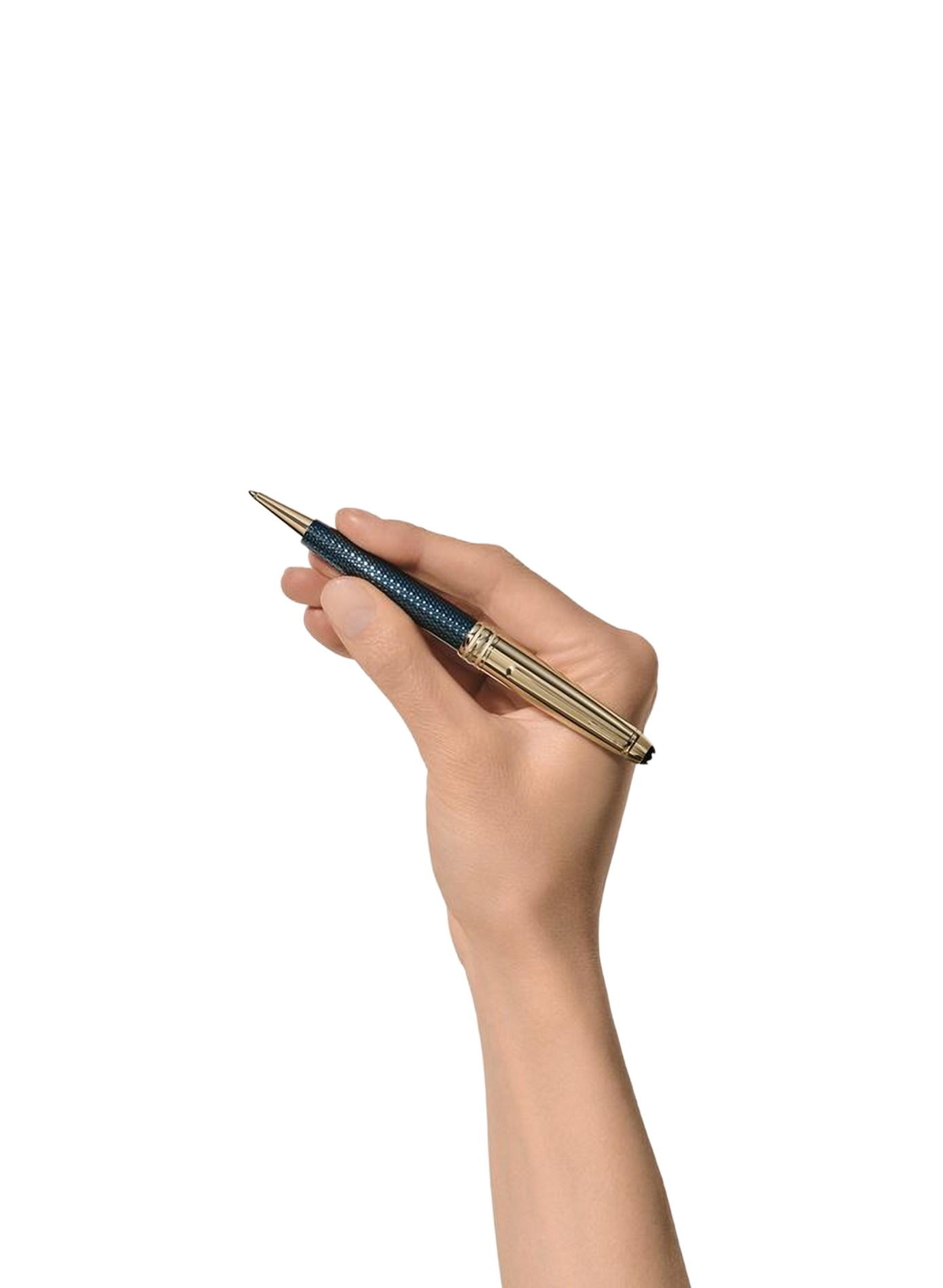 Textured ballpoint pen MONTBLANC Blue