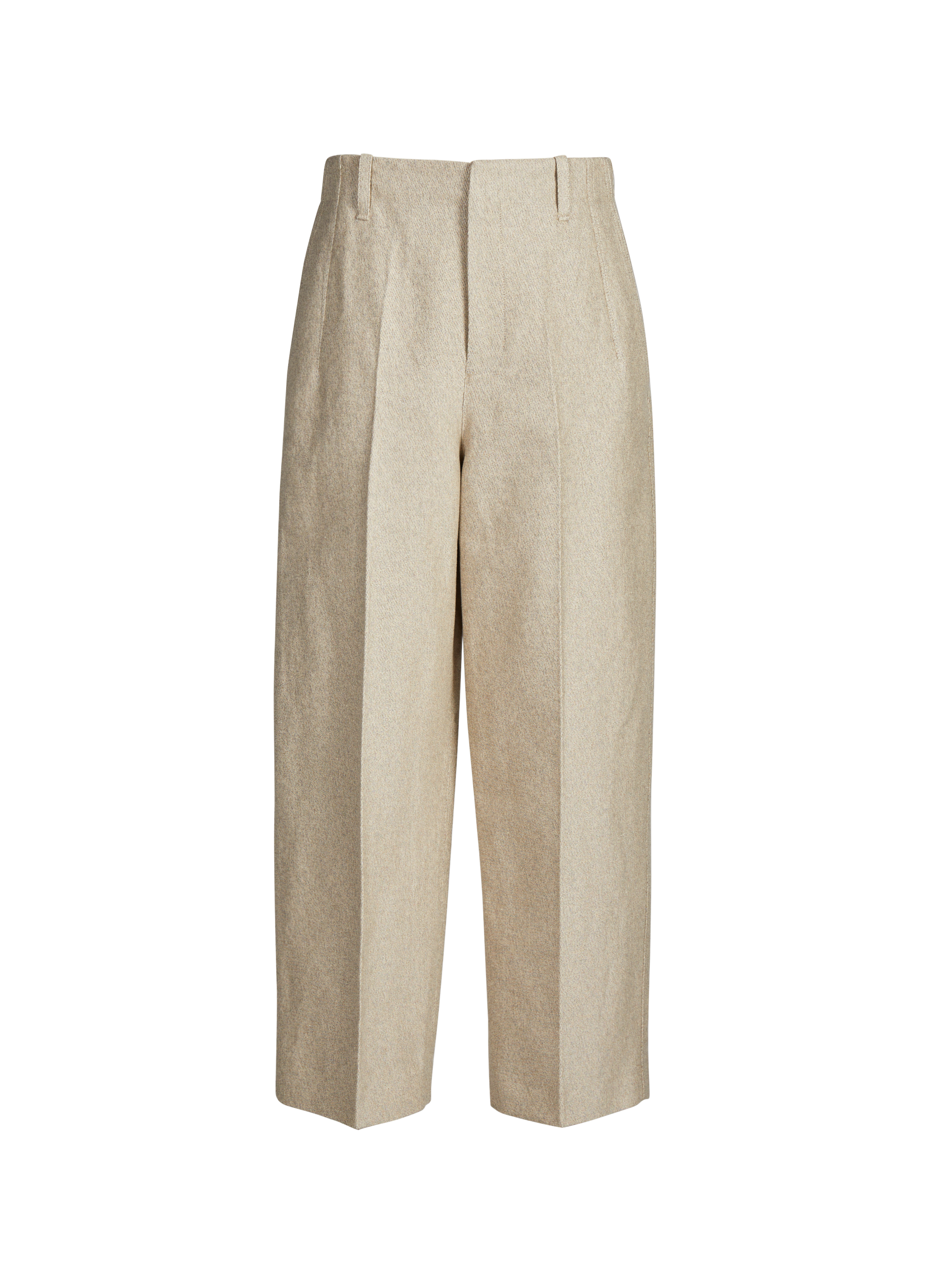 Pantalon en coton piqué JACQUEMUS Beige