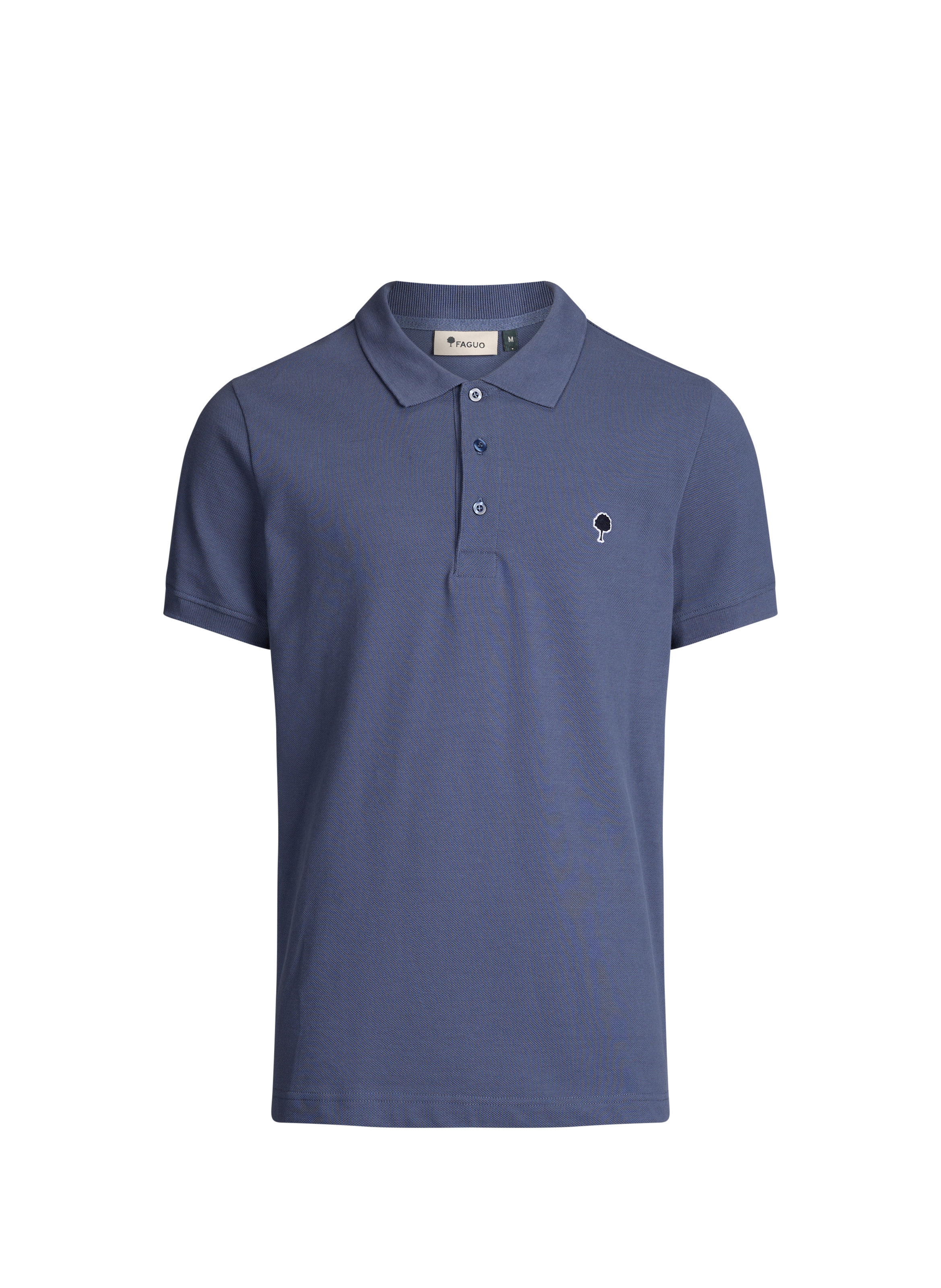 Short-sleeve cotton polo Lumigny FAGUO Blue