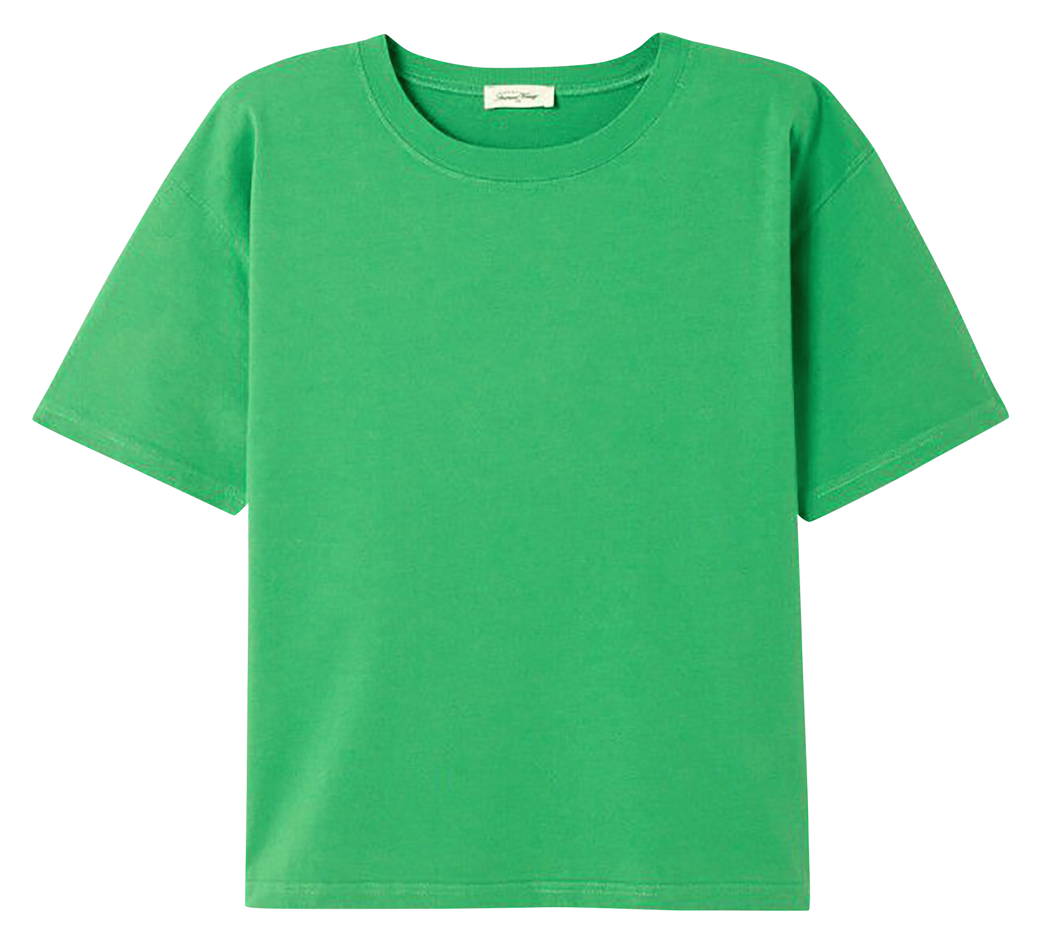 Tee-shirt ample col rond en coton fizvalley AMERICAN VINTAGE Vert