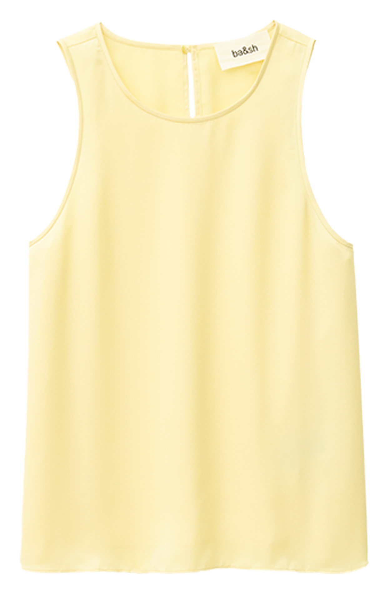 Top col rond sans manches uni cedi BA&SH Beige