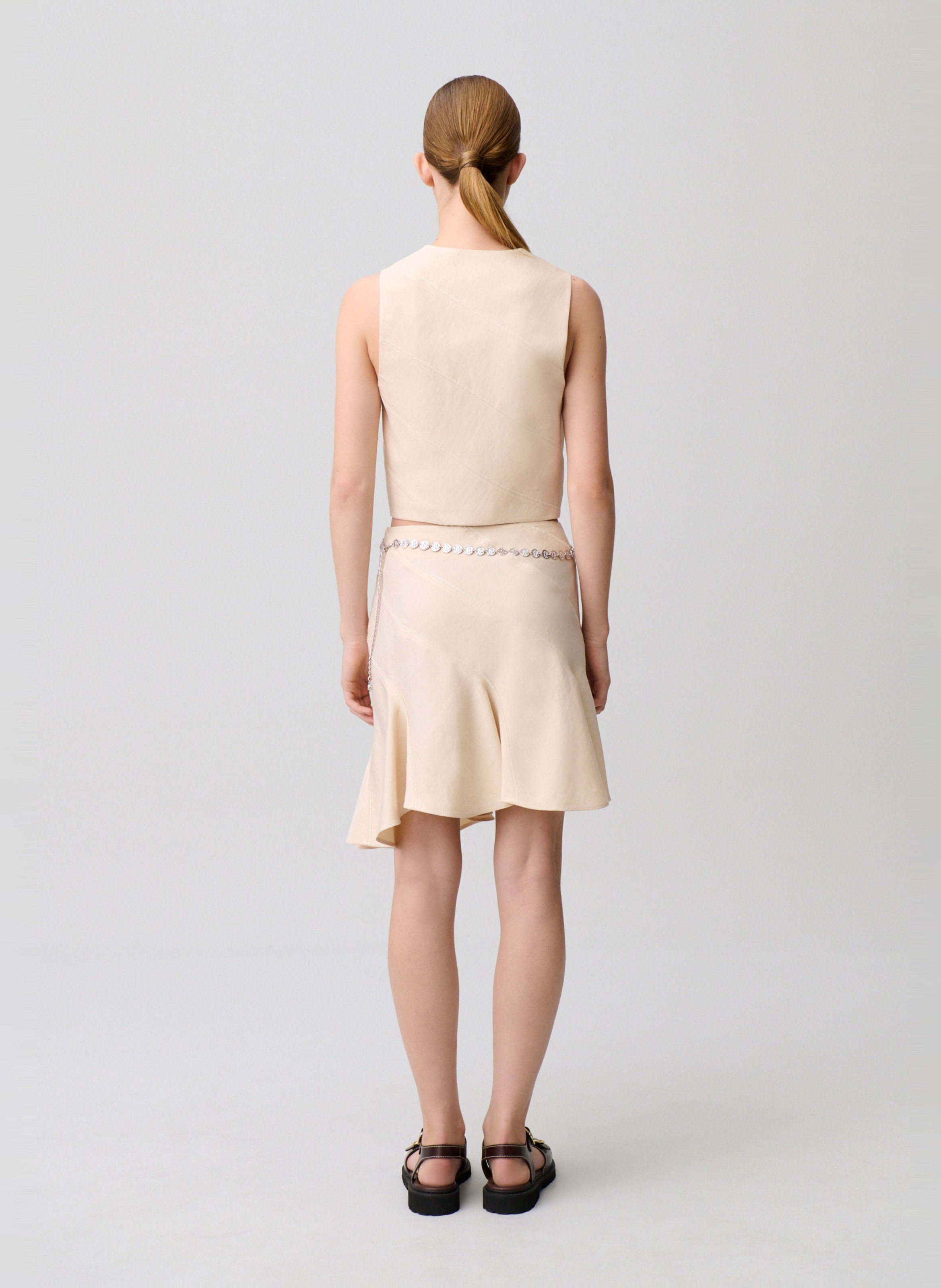 Veste col v CLAUDIE PIERLOT Beige