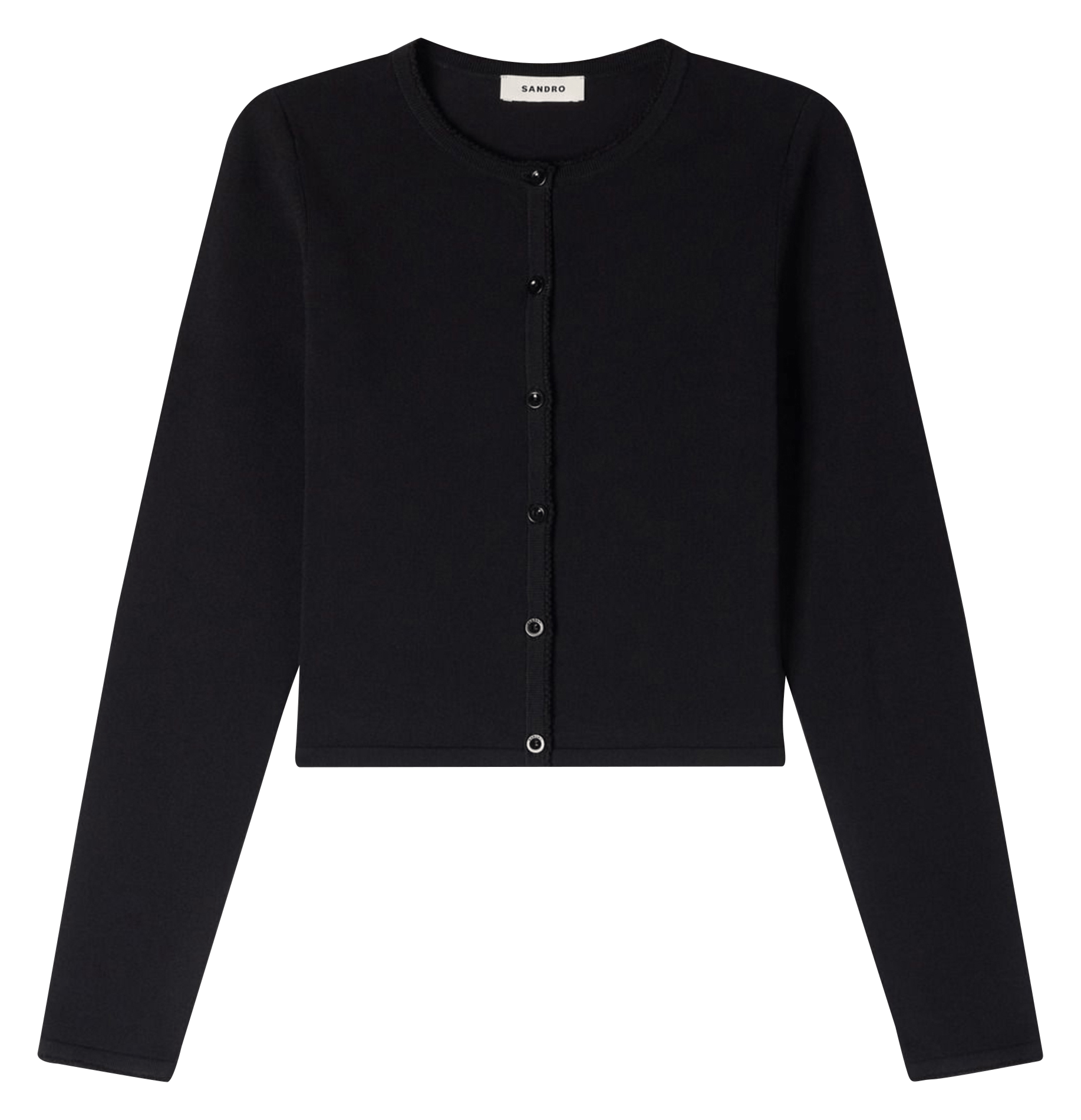 Gilet court cintré SANDRO Noir