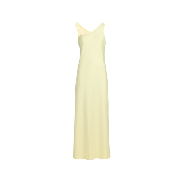 Robe longue asymétrique satinée Robe longue asymétrique satinée