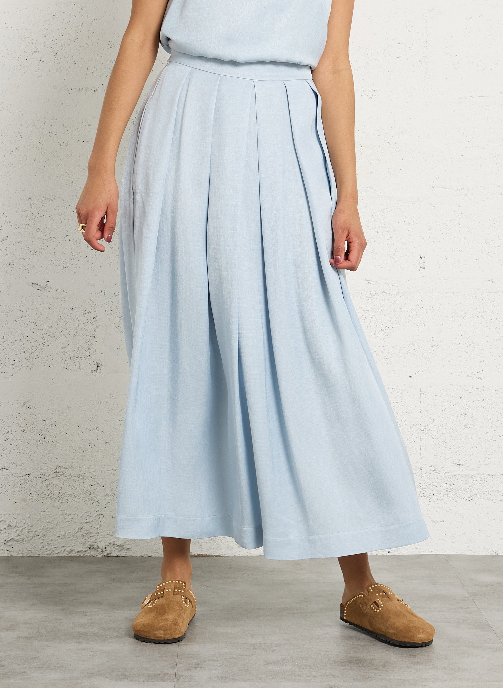 Jupe longue évasée etincelle MAISON 123 Bleu