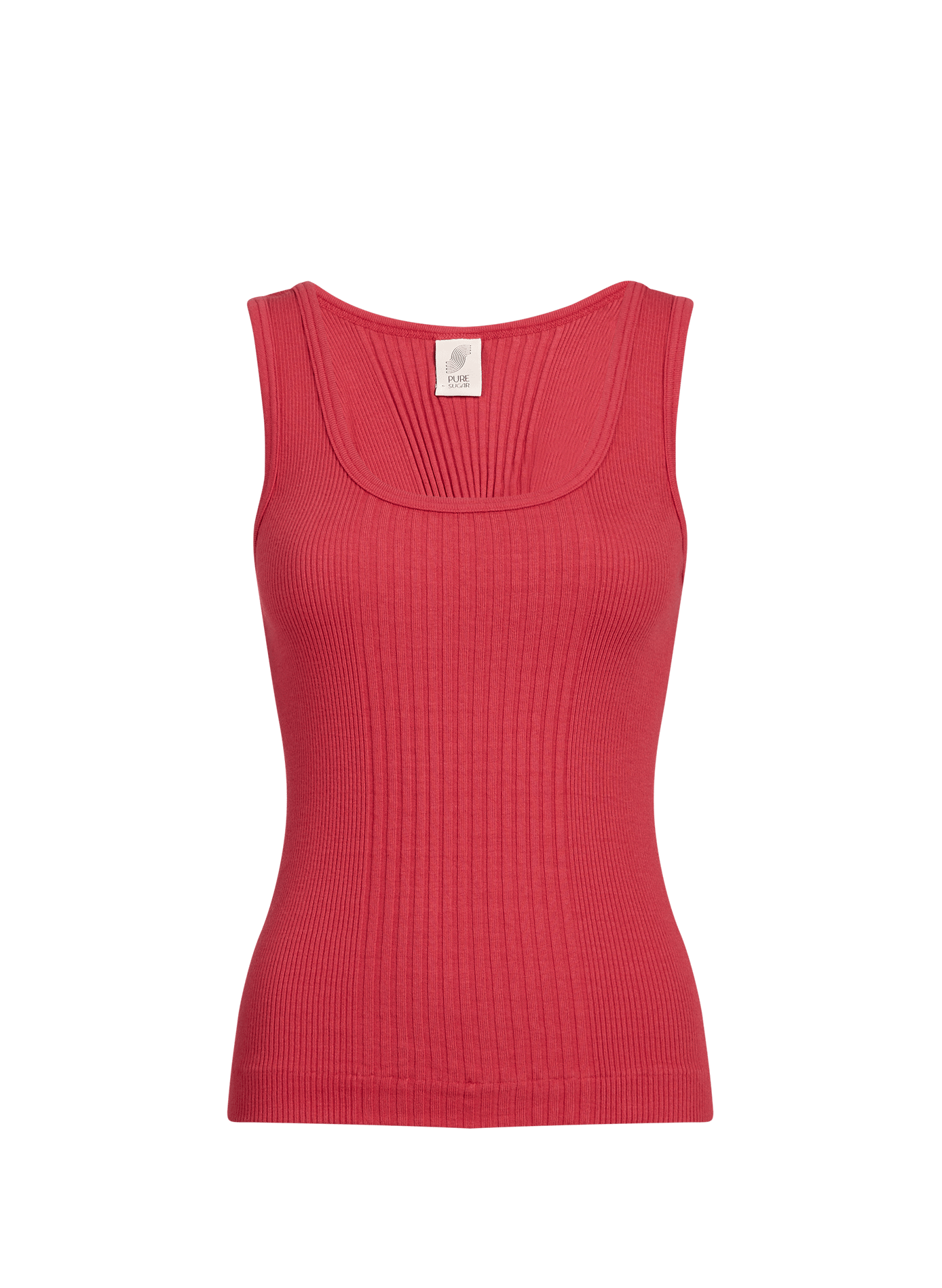 Débardeur Malawi en maille de coton PURE SUGAR Rouge